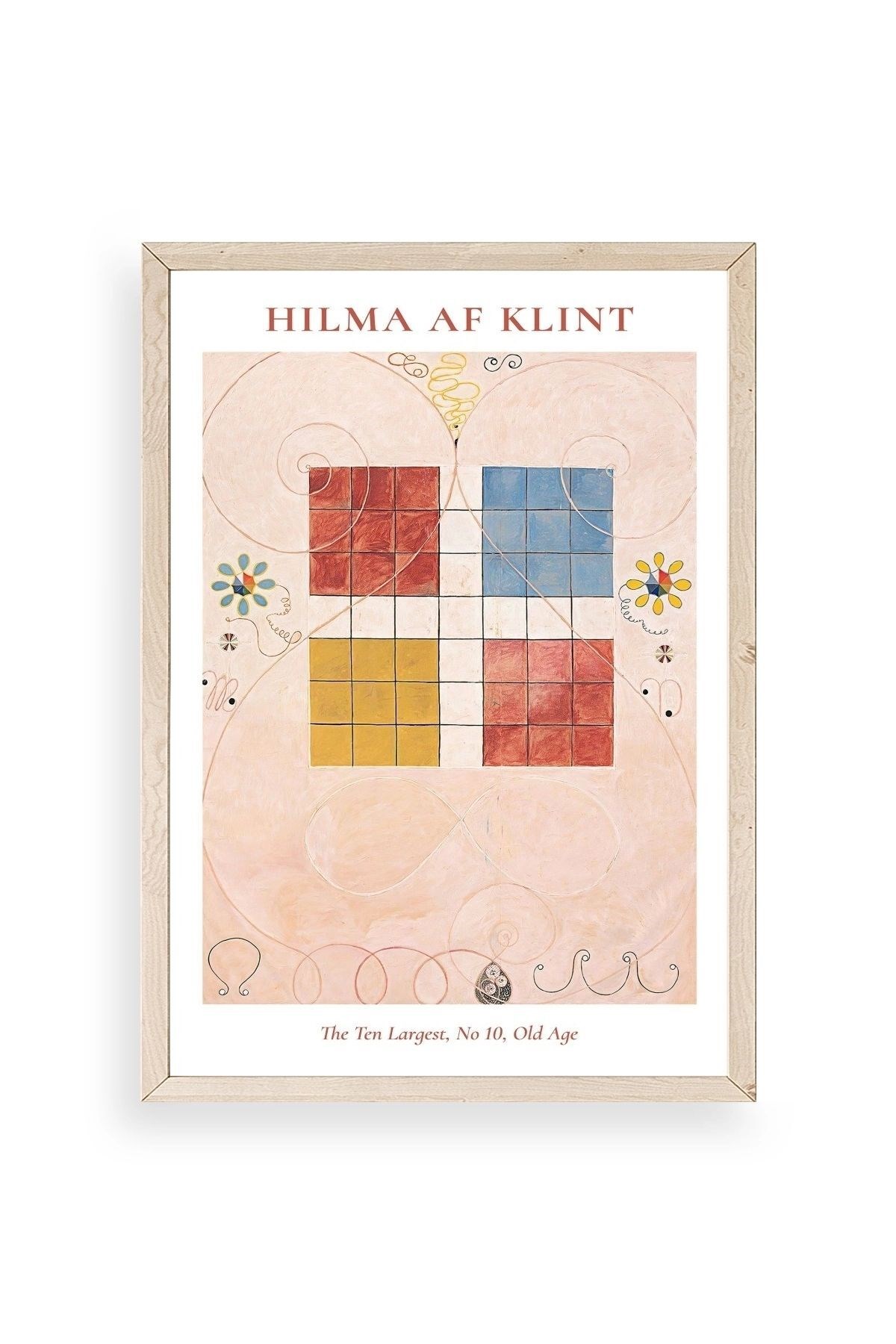 Hilma Af Klint Ahşap Çerçeveli Tablo 17 x 23