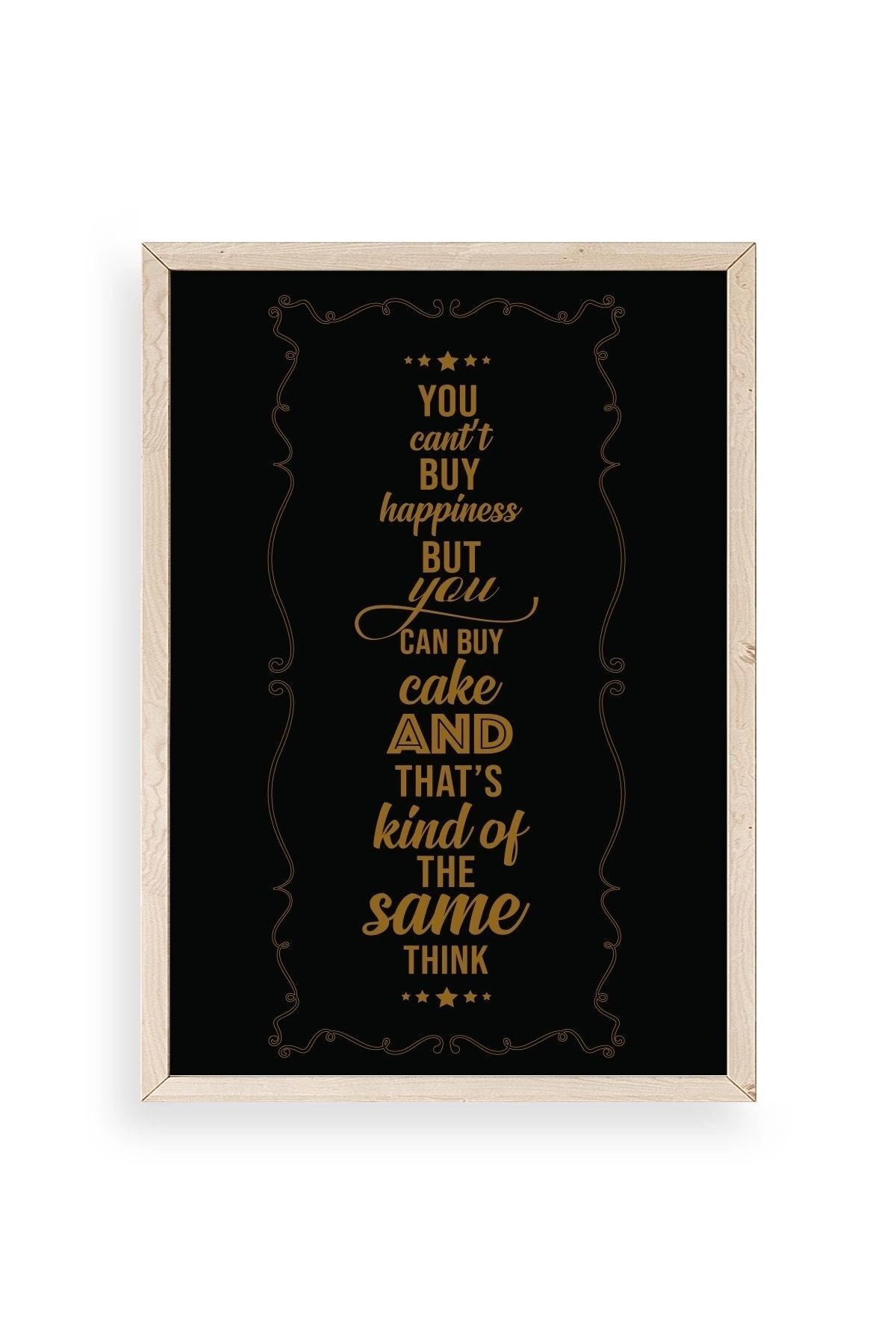 Modern Ahşap Çerçeveli Tablo 30 x 42