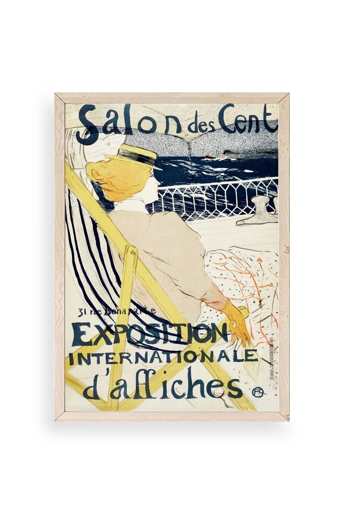 Henri Toulouse-Lautrec Ahşap Çerçeveli Tablo 50 x 70