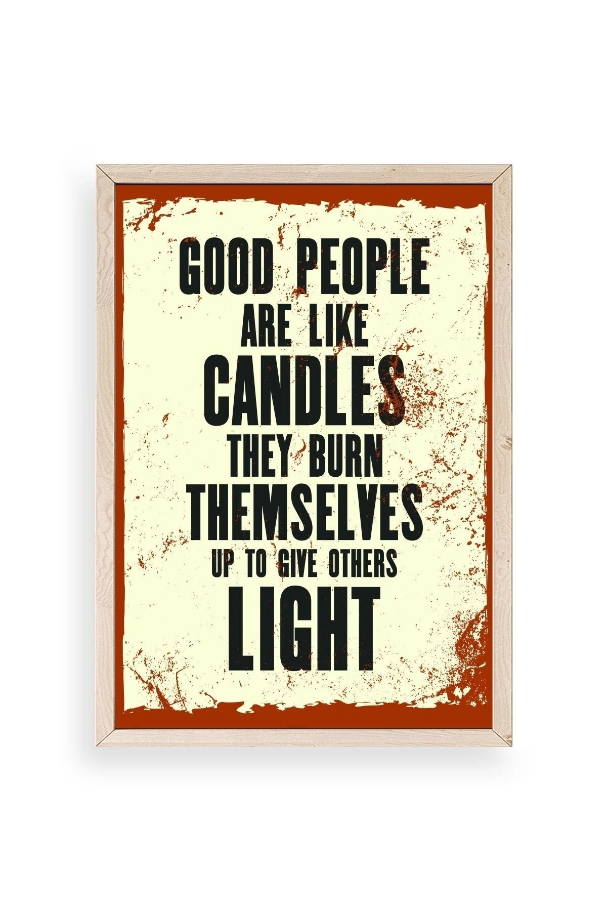 Motto Ahşap Çerçeveli Tablo 50 x 70