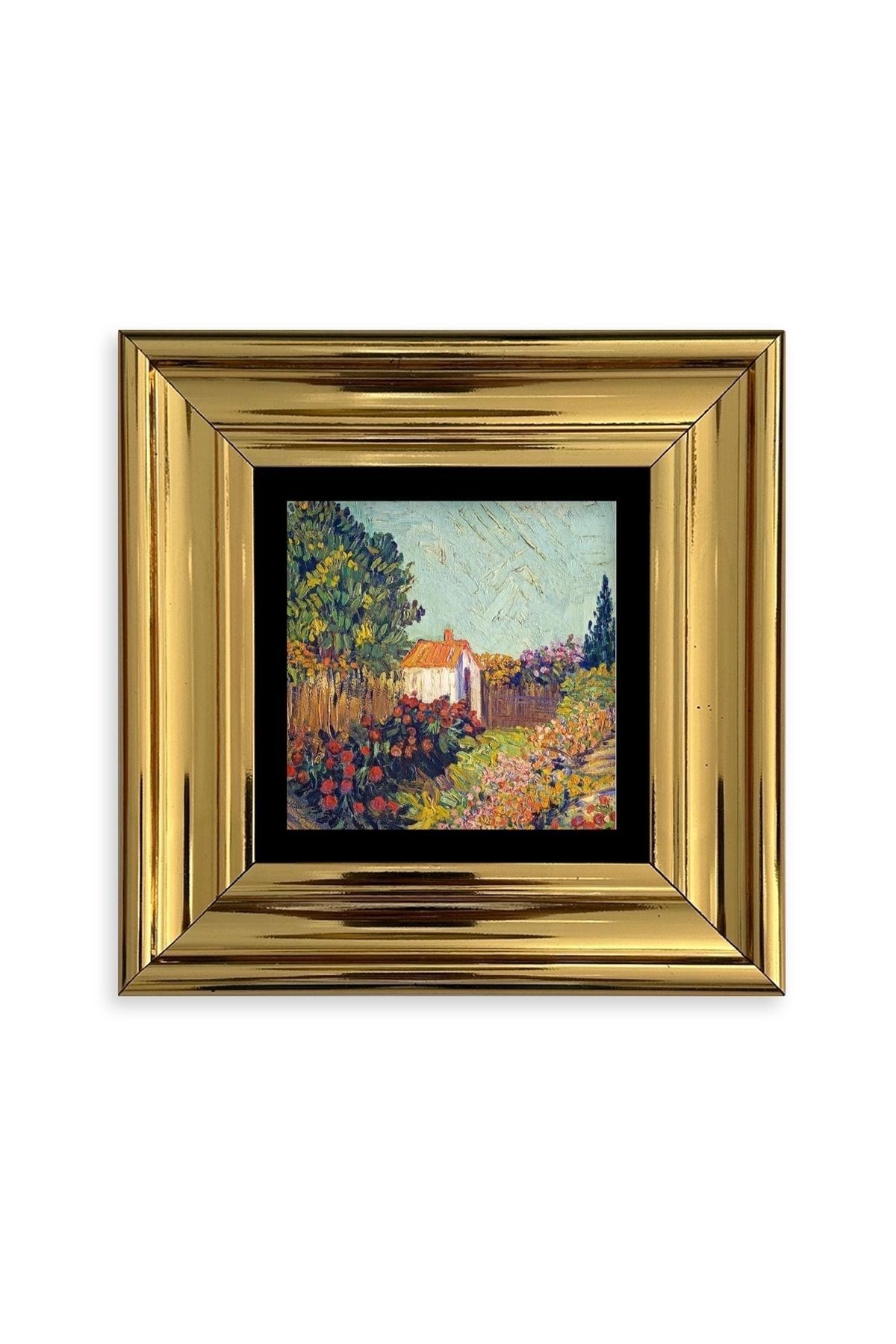 Van Gogh Çerçeveli Taş Tablo 20 cm