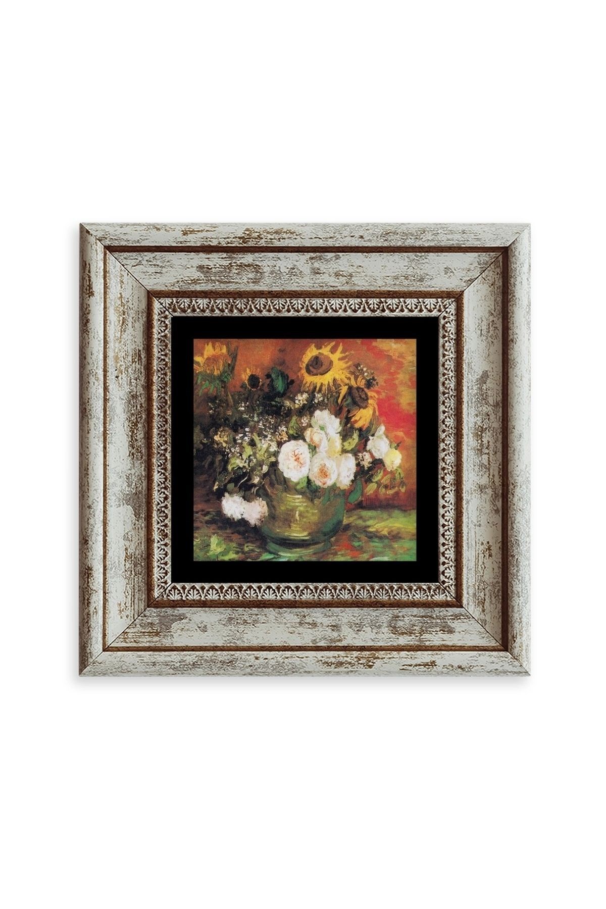 Van Gogh Çerçeveli Taş Tablo 20 cm