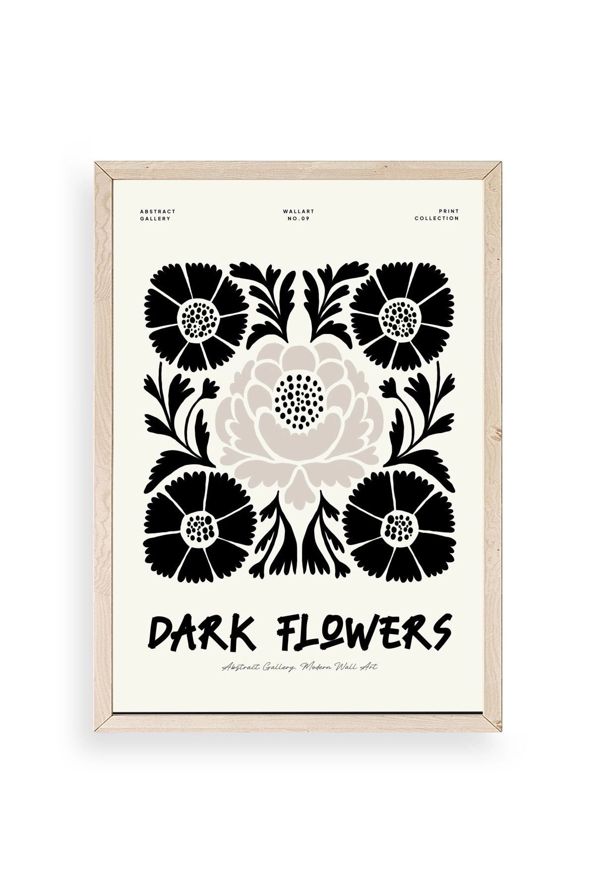 Çiçek Ahşap Çerçeveli Tablo 23 x 30