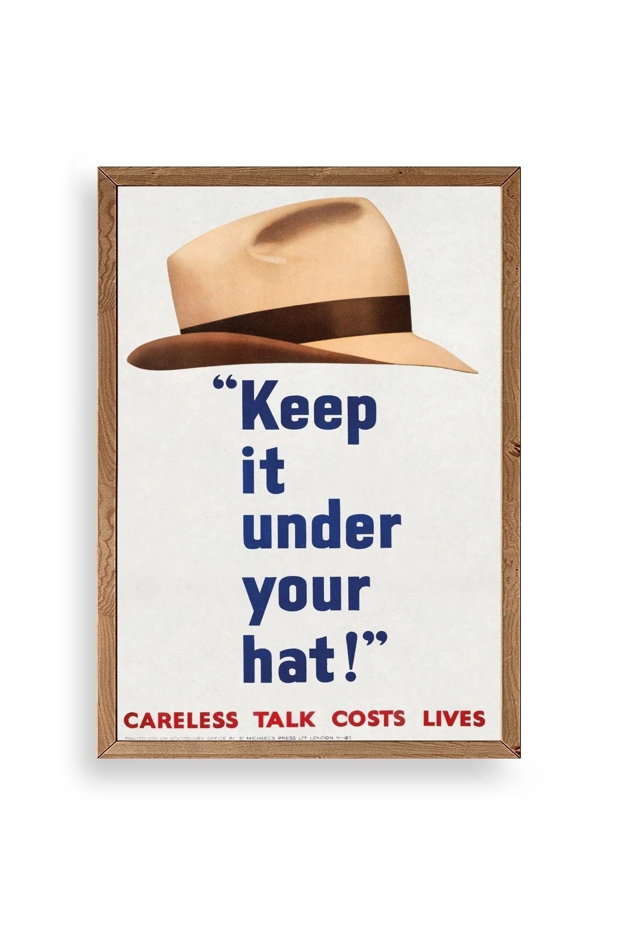 Motto Ahşap Çerçeveli Tablo 17 x 23