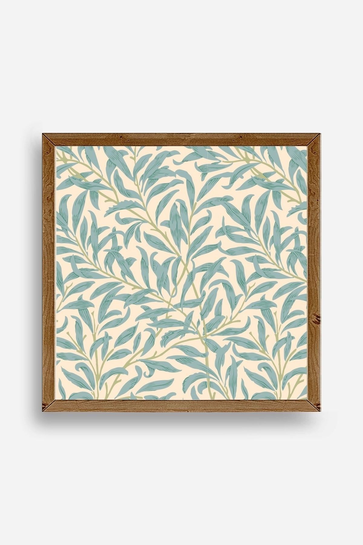 Yaprak Ahşap Çerçeveli Tablo 42 x 42