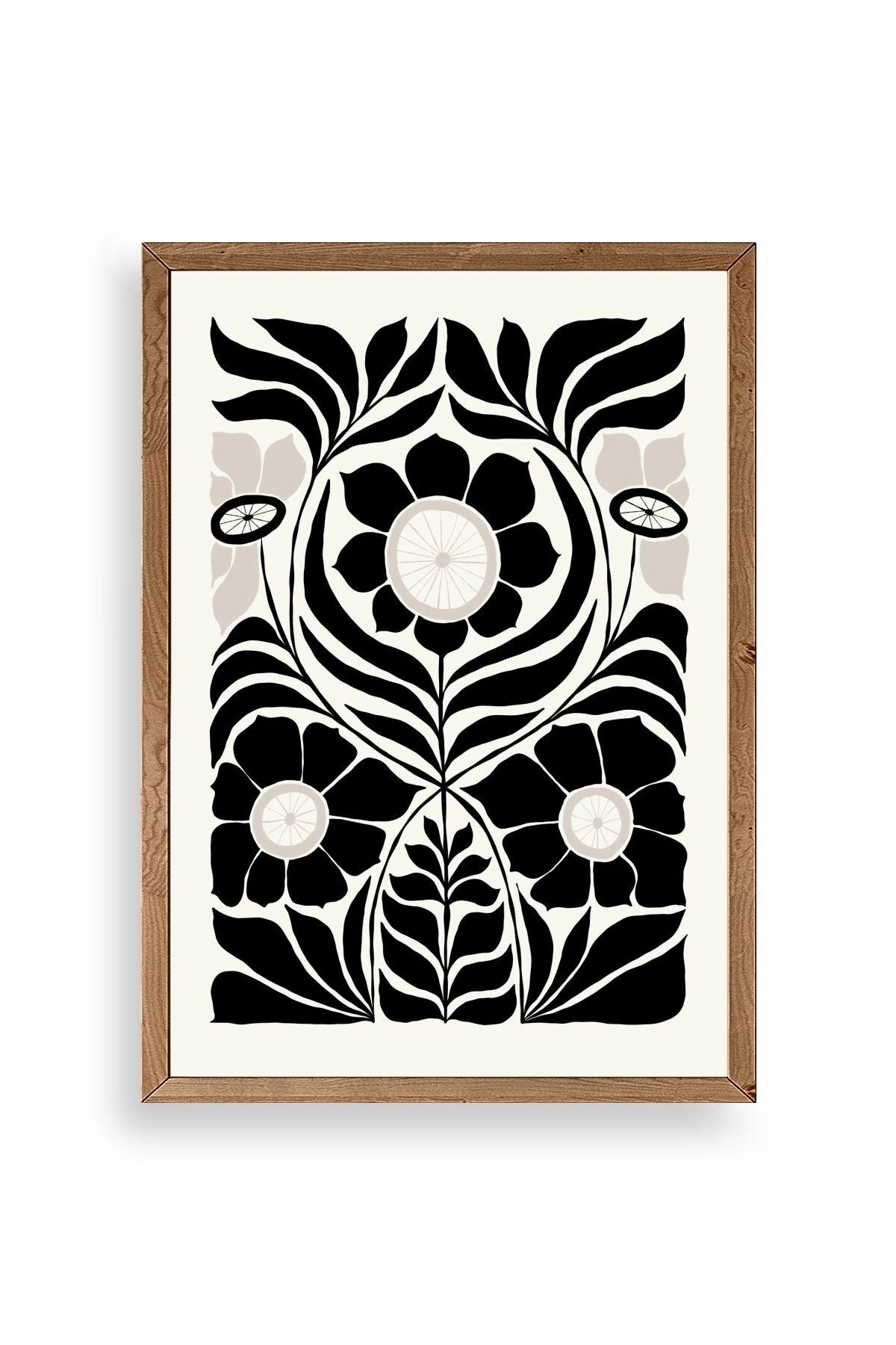 Desen Ahşap Çerçeveli Tablo 50 x 70