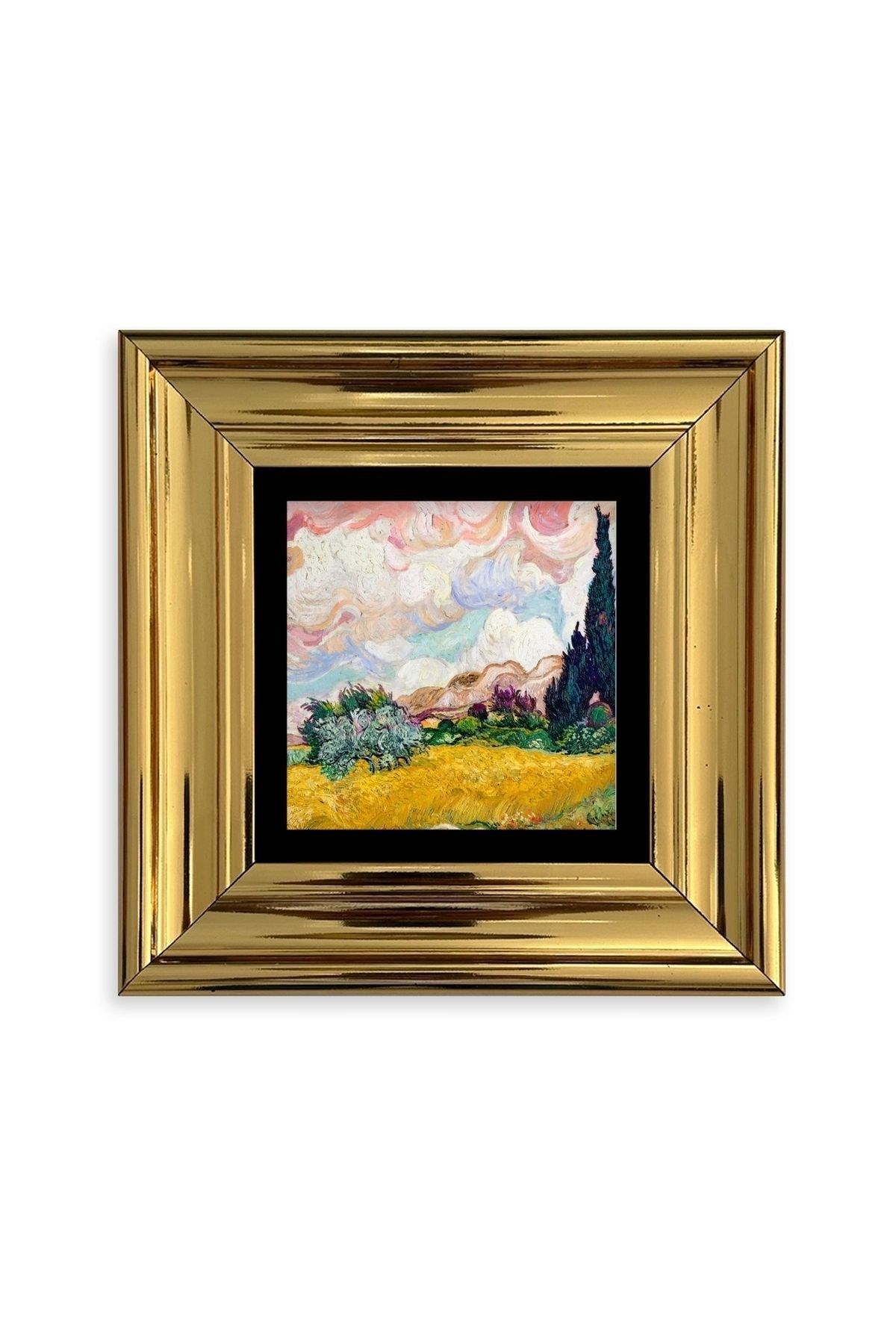 Van Gogh Çerçeveli Taş Tablo 20 cm