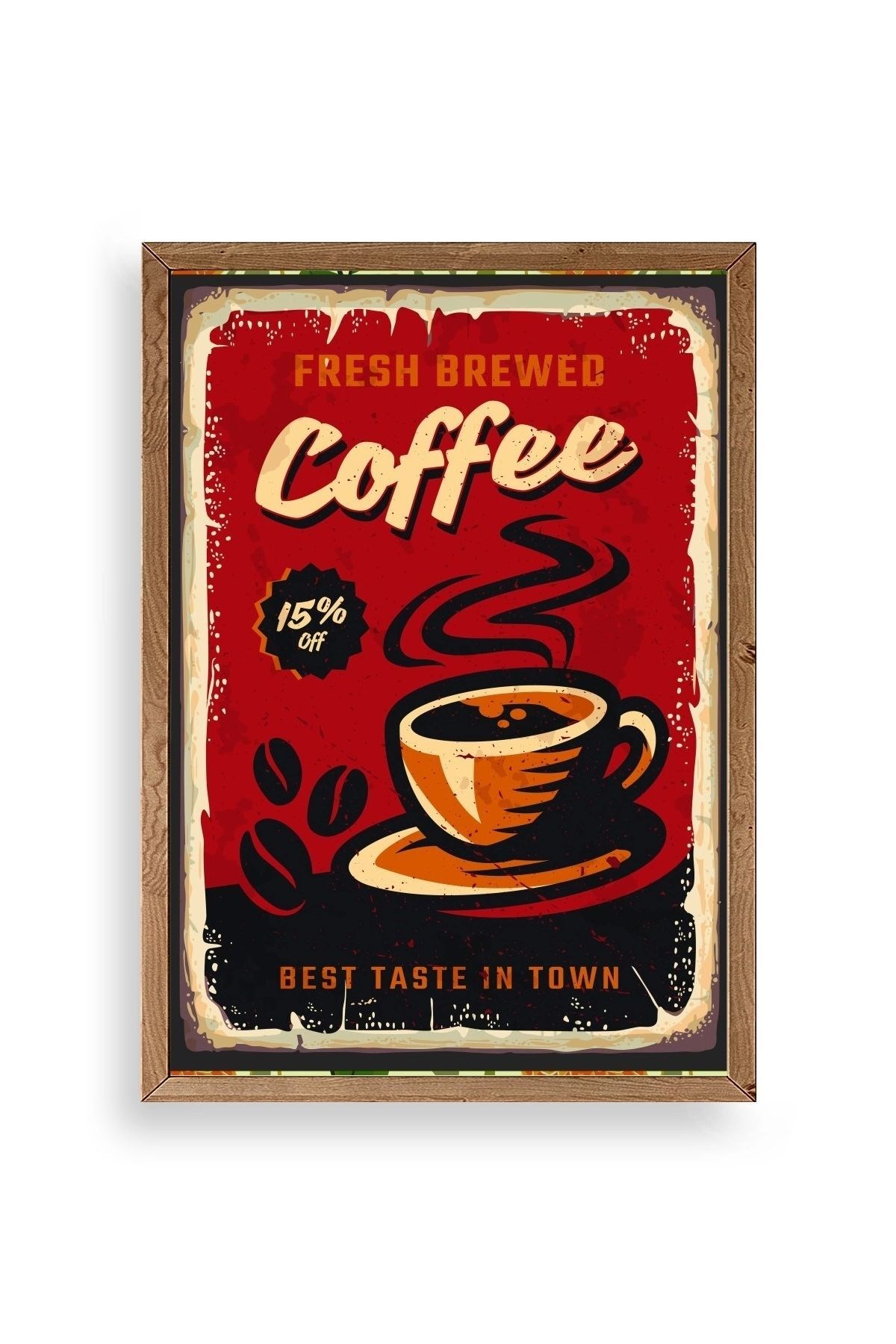 Kahve Ahşap Çerçeveli Tablo 30 x 42