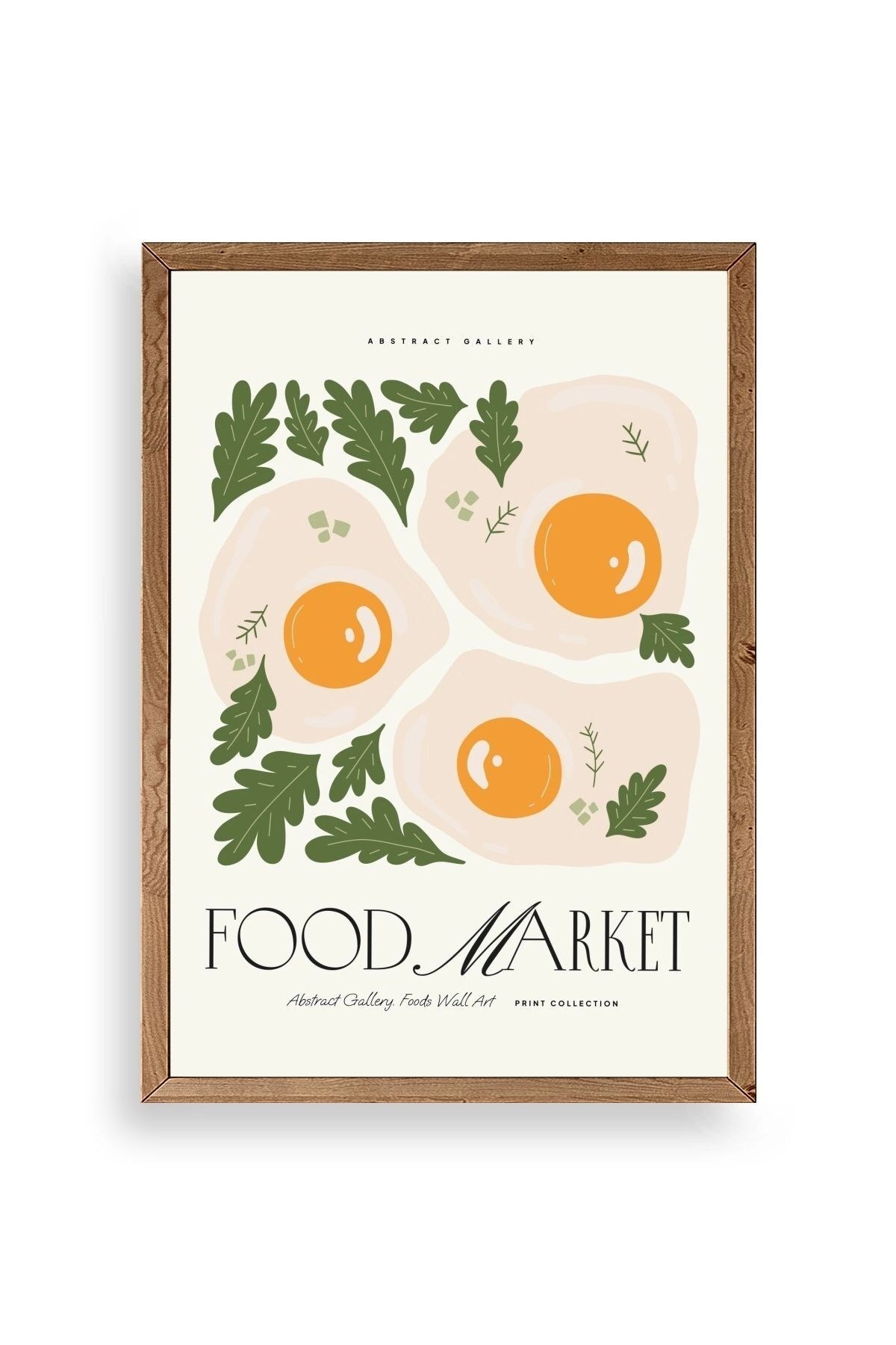 Yumurta Ahşap Çerçeveli Tablo 23 x 30