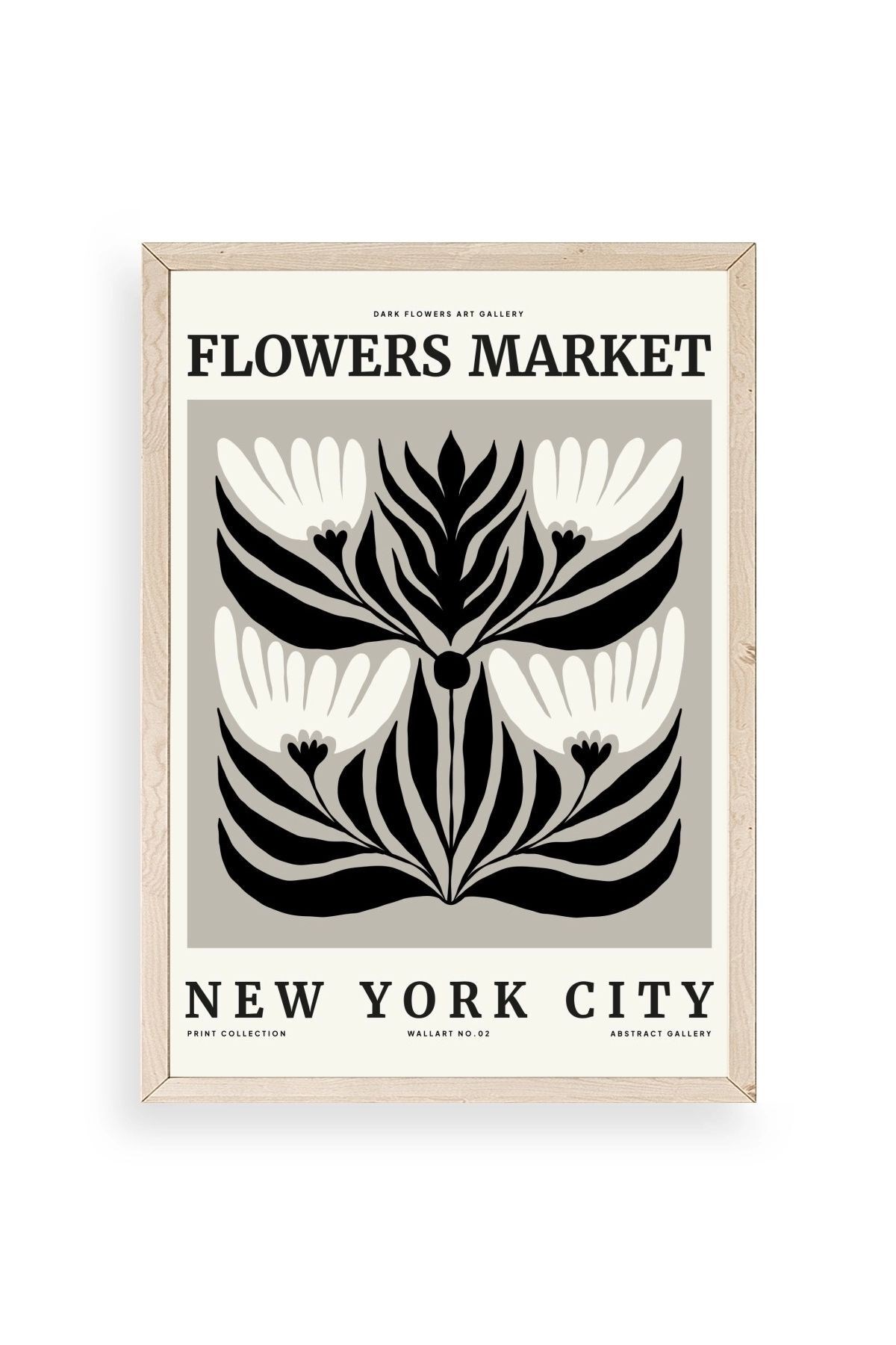 Çiçek Ahşap Çerçeveli Tablo 30 x 42