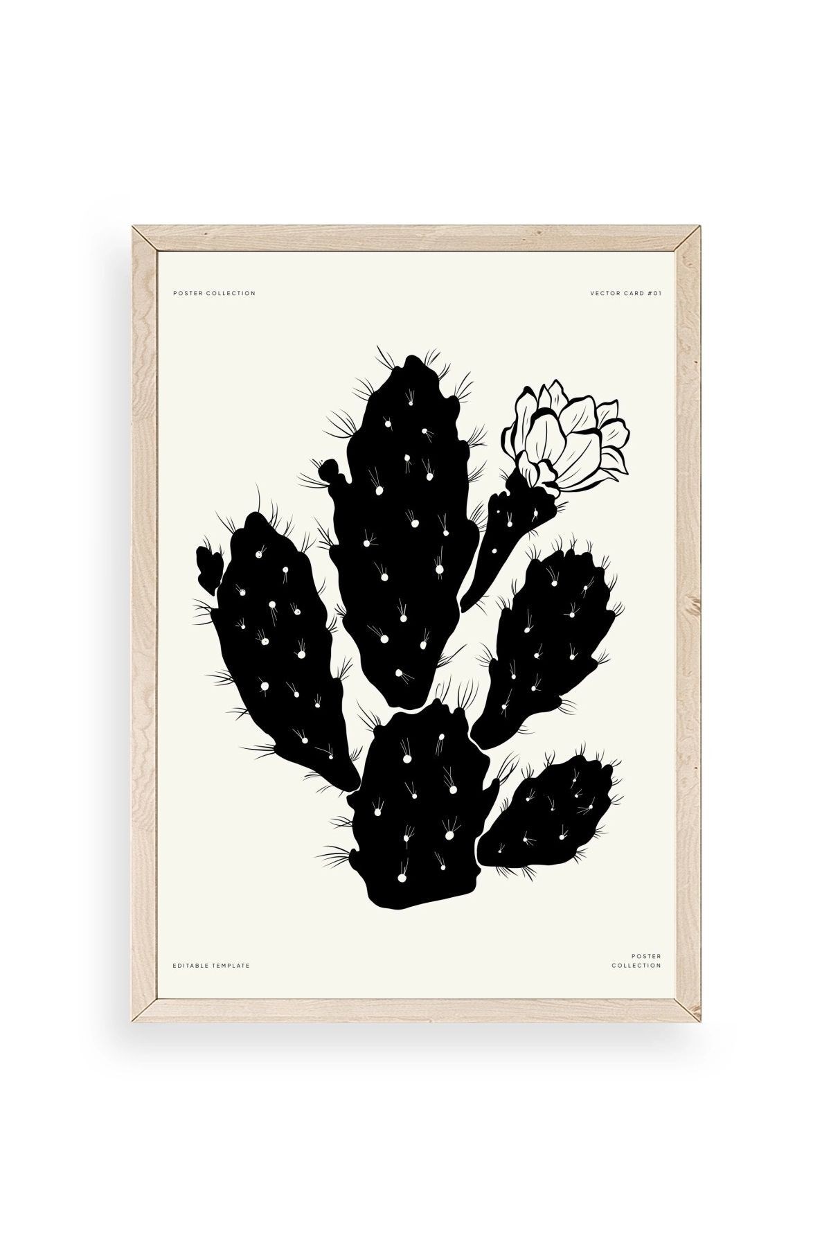 Çiçek Ahşap Çerçeveli Tablo 30 x 42