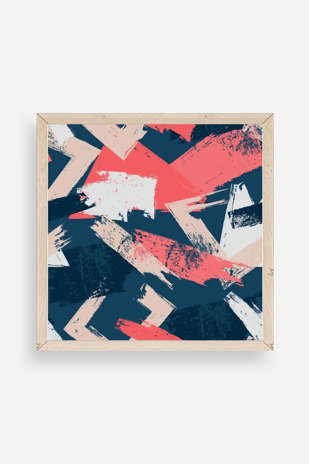 Modern Ahşap Çerçeveli Tablo 50 x 50