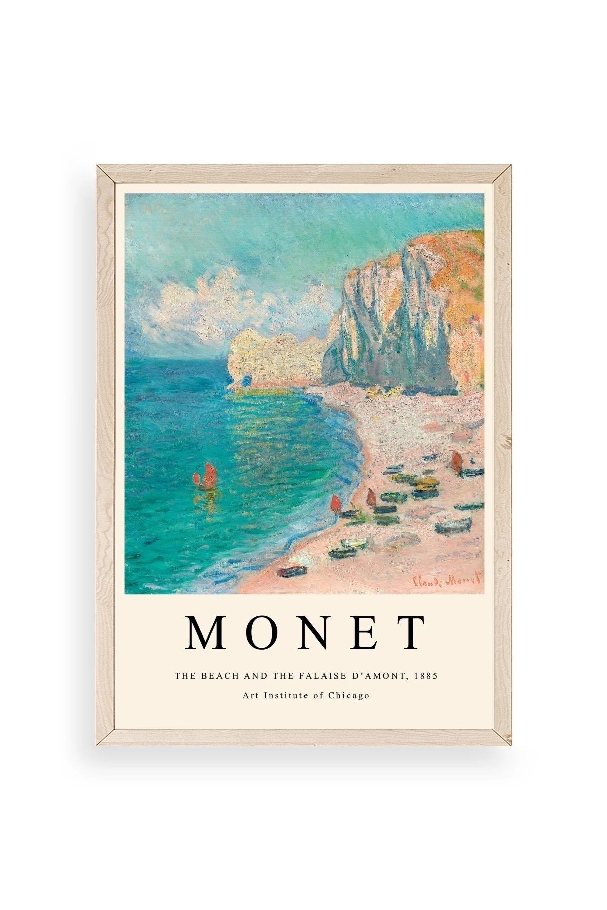 Monet Ahşap Çerçeveli Tablo 30 x 42