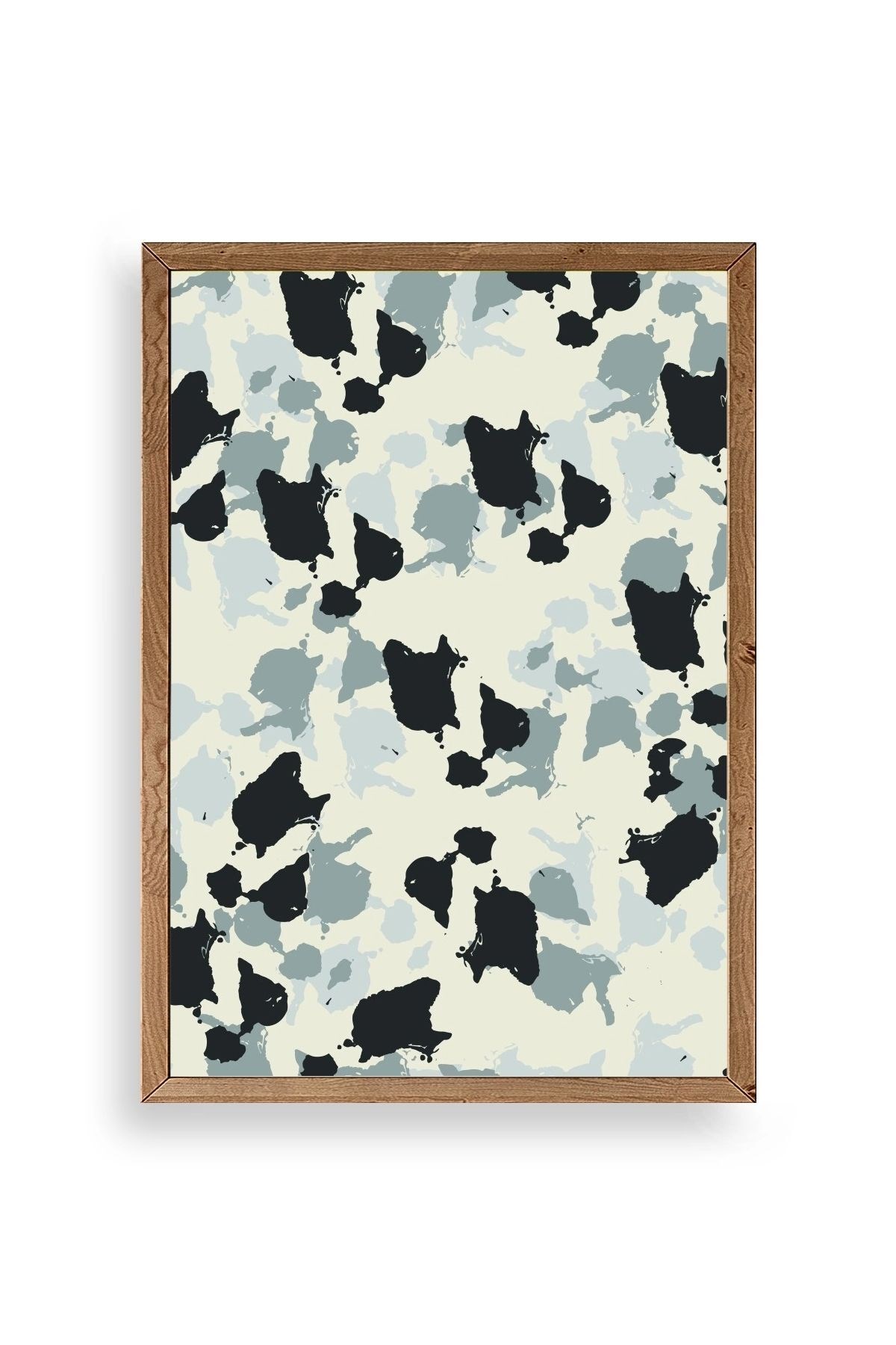 Desen Ahşap Çerçeveli Tablo 50 x 70