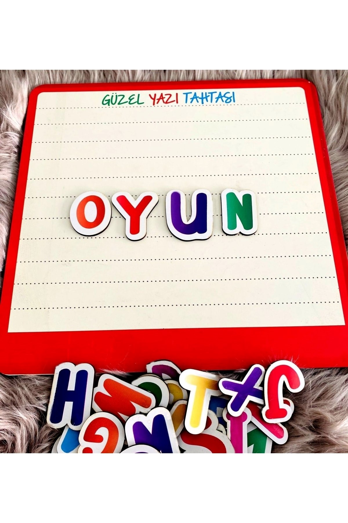 Ahşap Bultak Harfler Yazı Tahtası