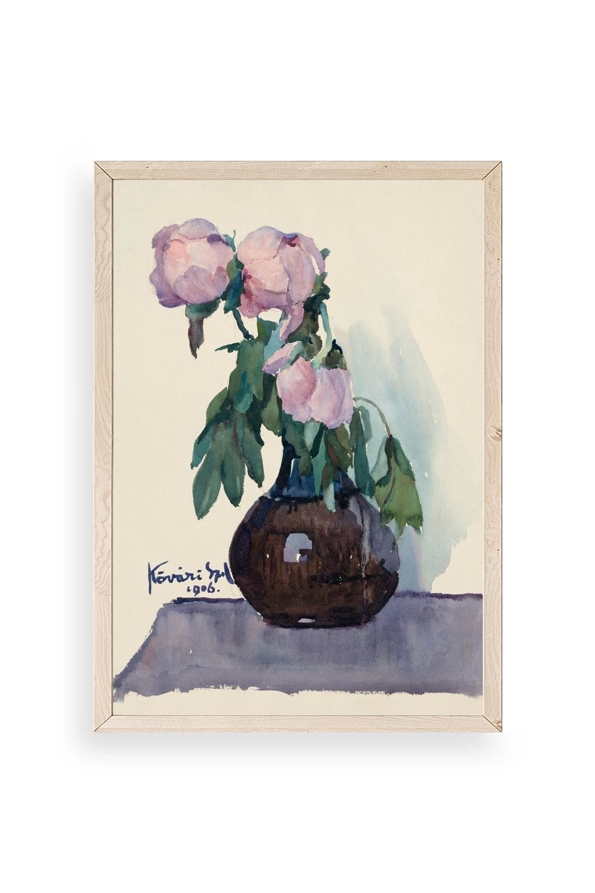 Kövári Ka?marik Ahşap Çerçeveli Tablo 30 x 42