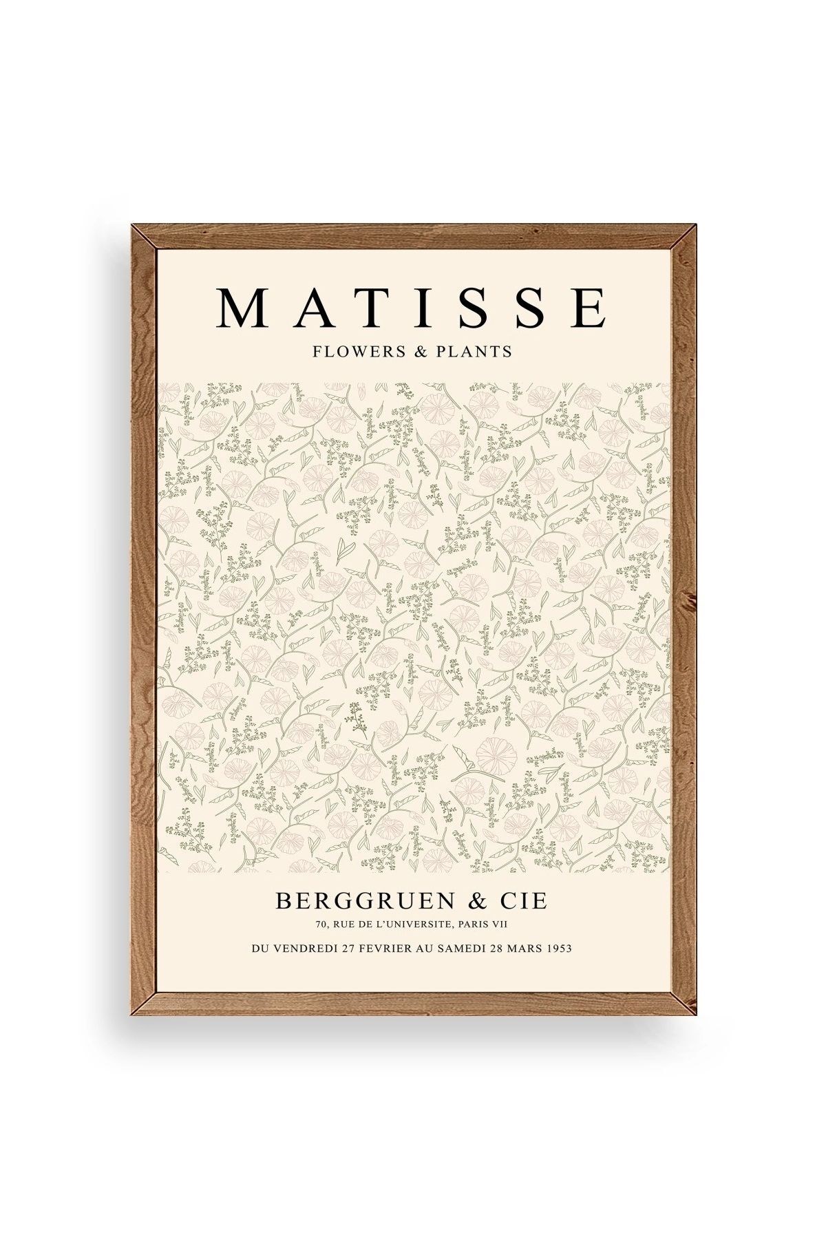 Matisse Ahşap Çerçeveli Tablo 17 x 23