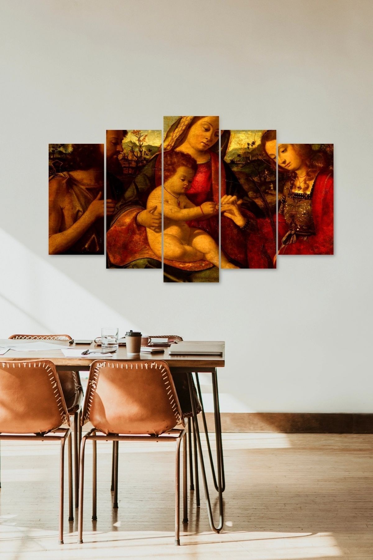 Anne ve Çocuk 5 Parçalı Mdf Tablo 60 x 100