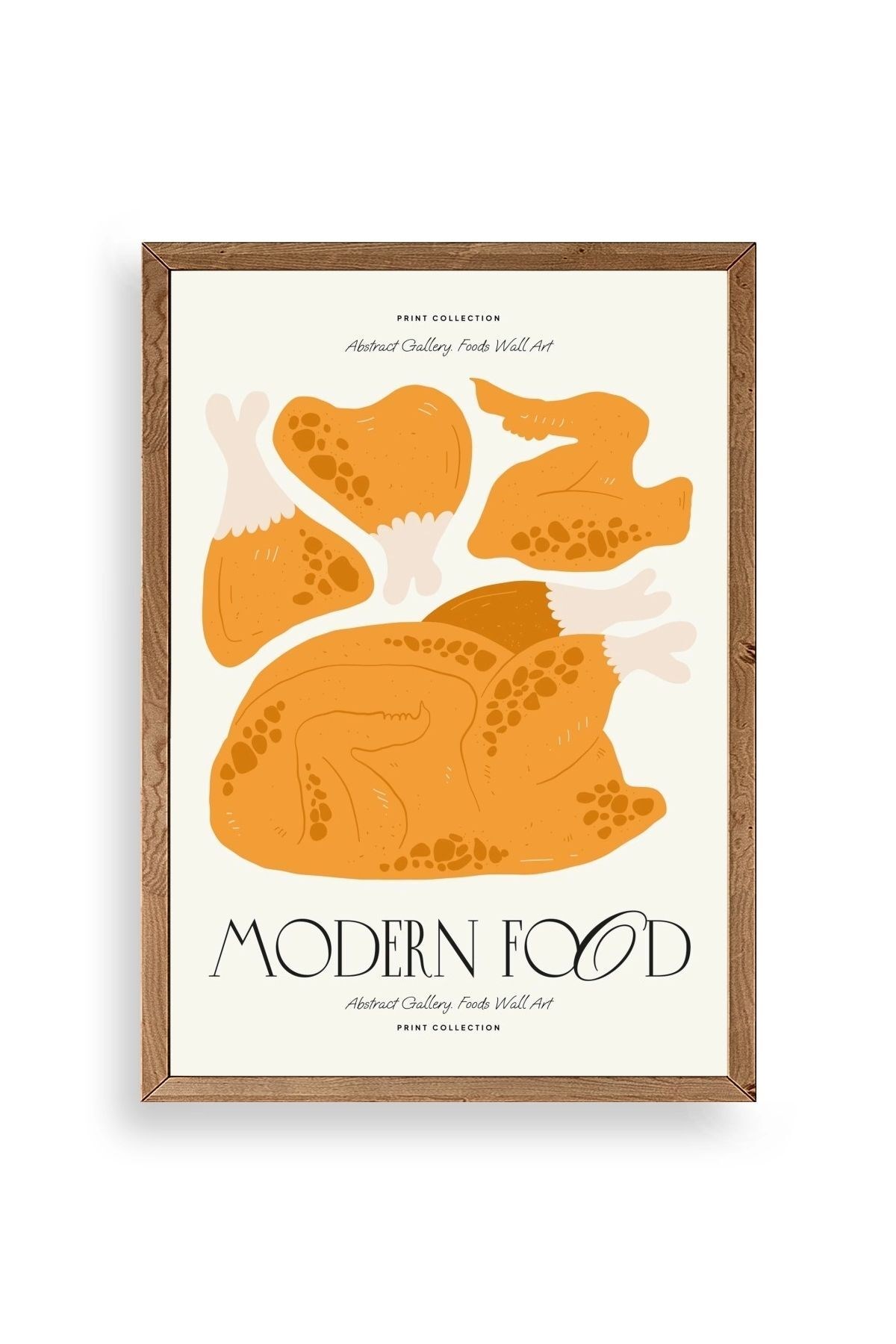 Tavuk Ahşap Çerçeveli Tablo 30 x 42