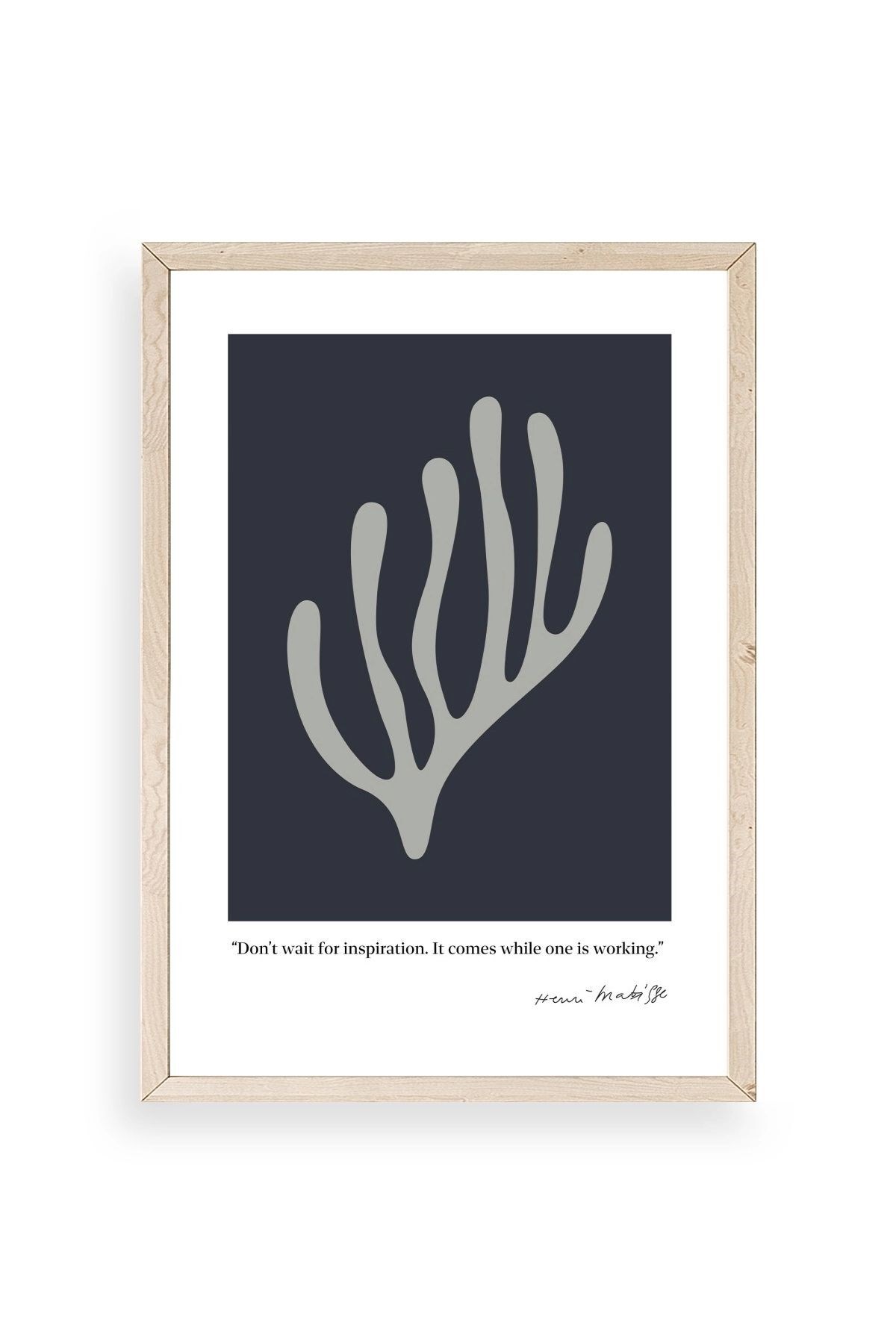 Henri Matisse Ahşap Çerçeveli Tablo 17 x 23