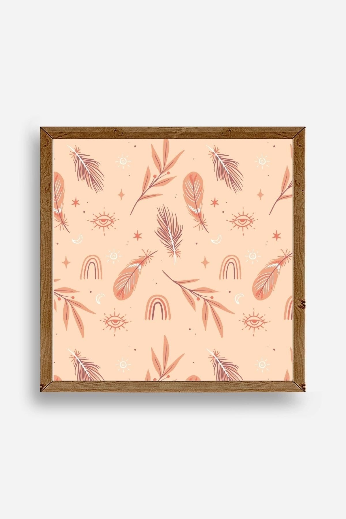 Tüy Ahşap Çerçeveli Tablo 50 x 50