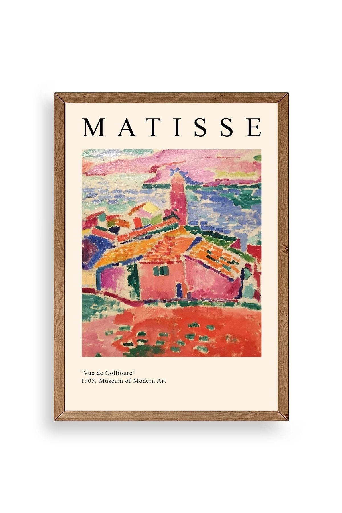 Henri Matisse Ahşap Çerçeveli Tablo 23 x 30