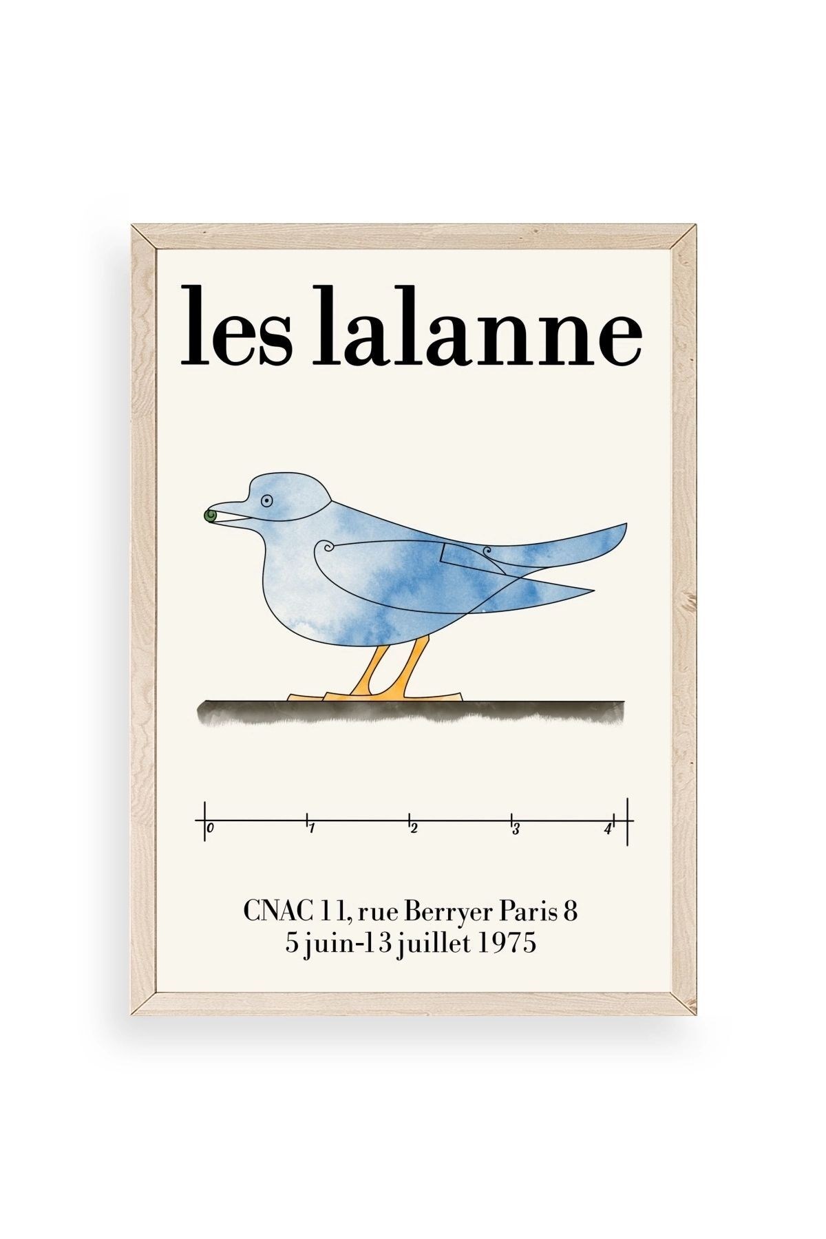 Les Lalanne Ahşap Çerçeveli Tablo 50 x 70