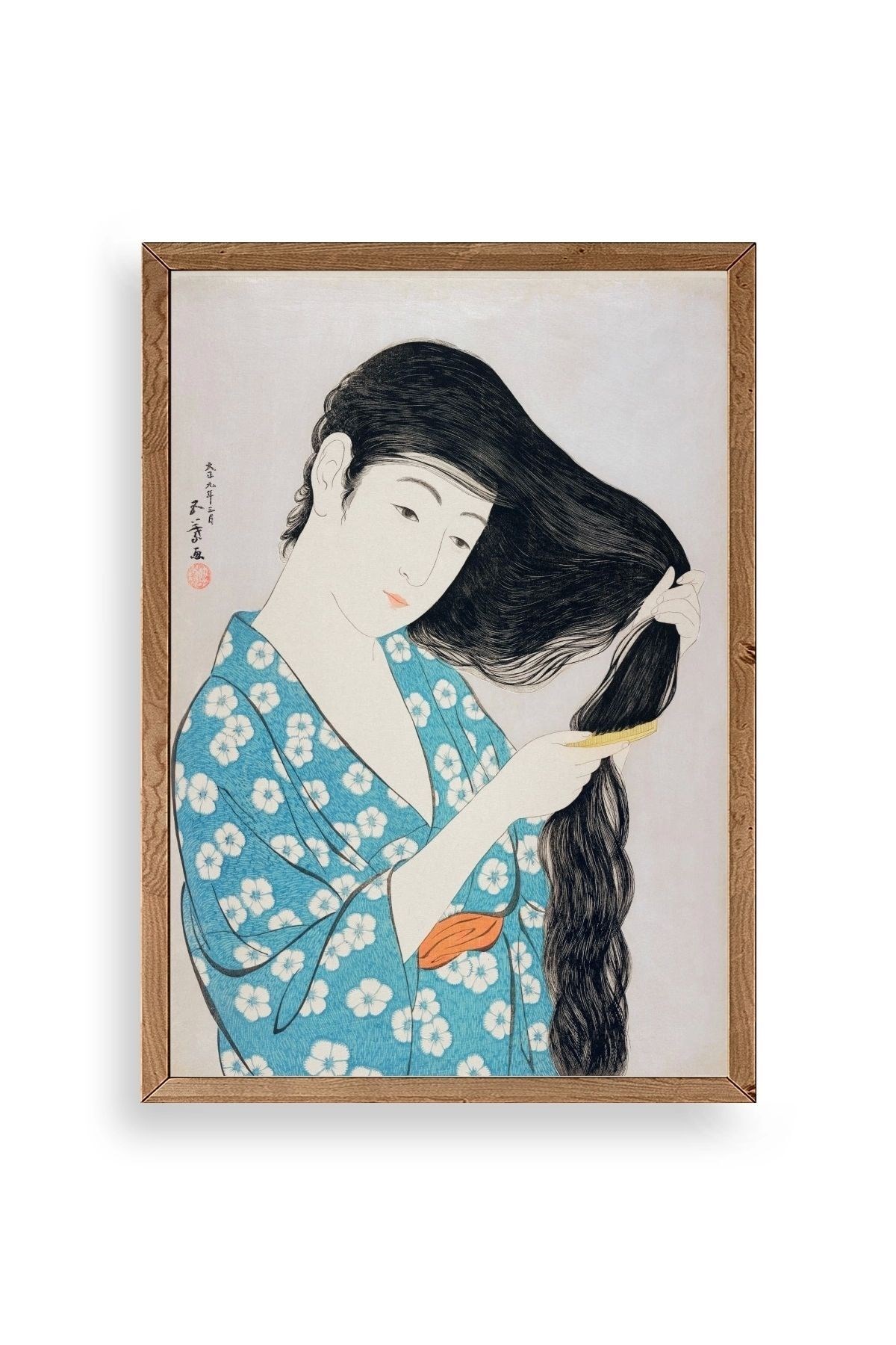 Hashiguchi Goyo Ahşap Çerçeveli Tablo 23 x 30