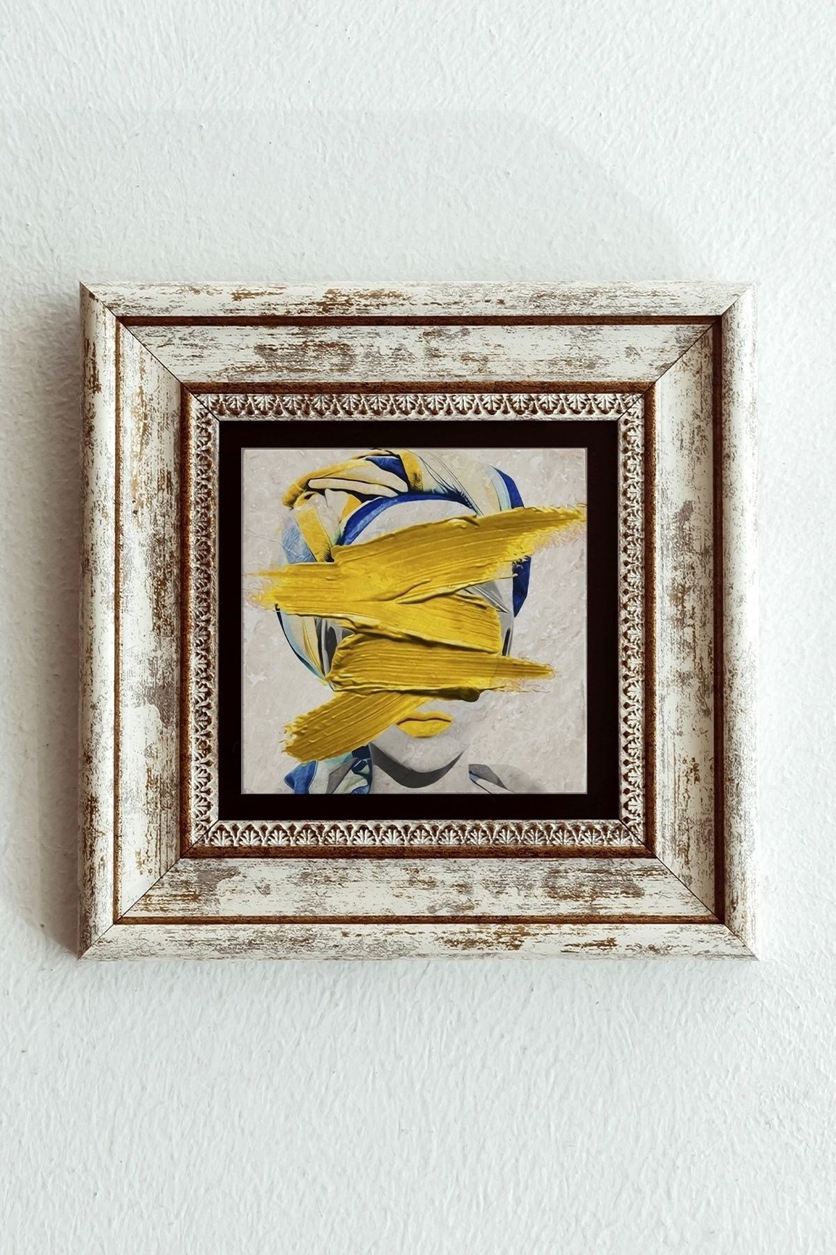 Çerçeveli Taş Tablo , Çerçeveli Taş Duvar Dekoru-enkcrcvtbl-00205 20 cm