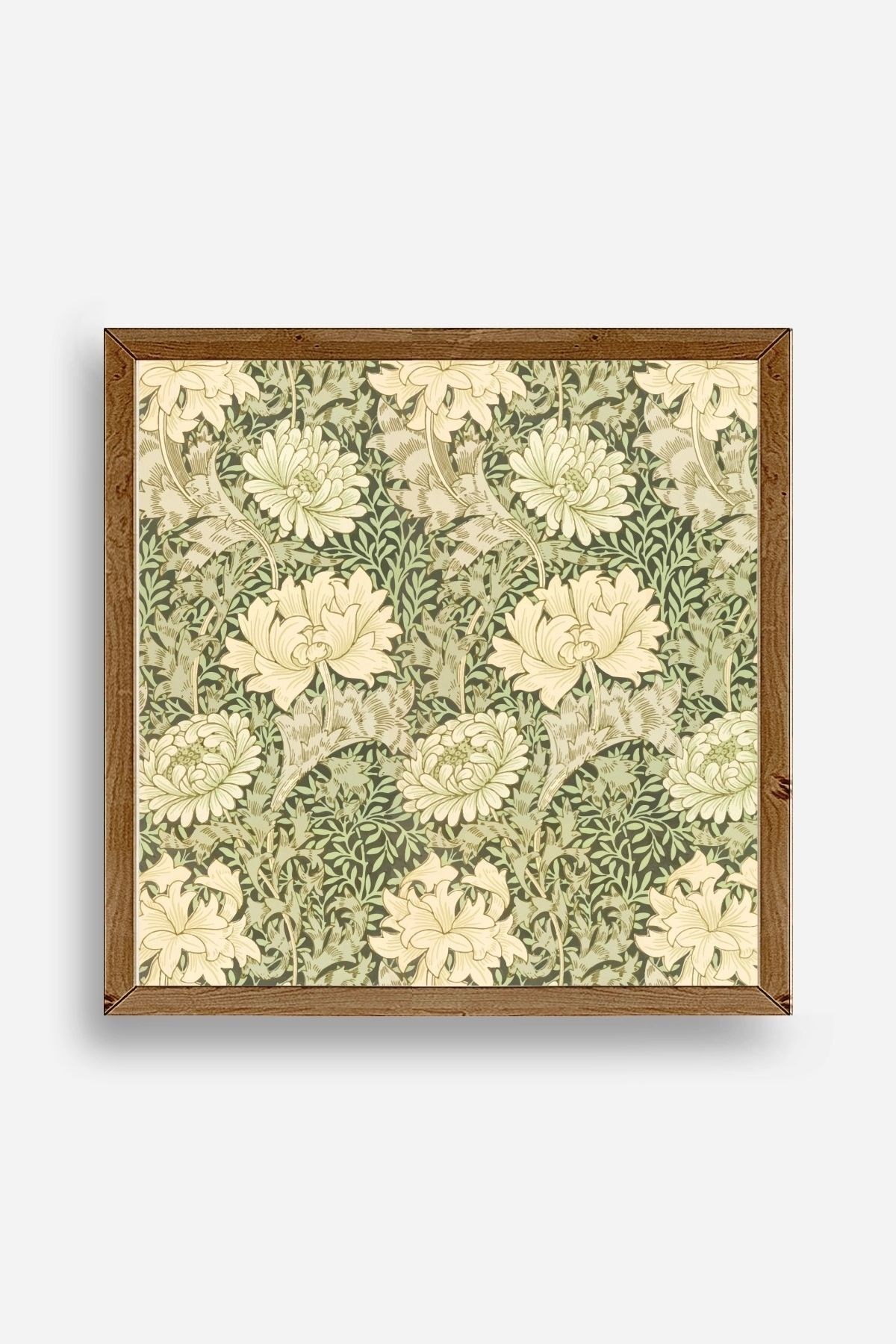 Çiçek Ahşap Çerçeveli Tablo 23 x 23