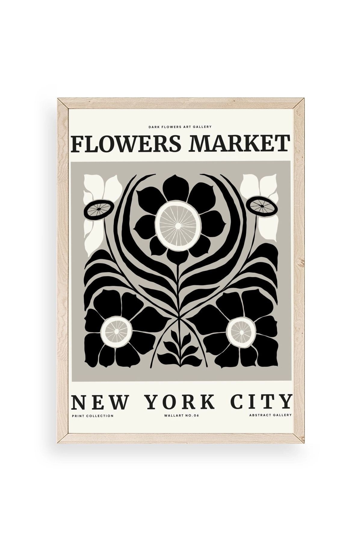 Çiçek Ahşap Çerçeveli Tablo 23 x 30