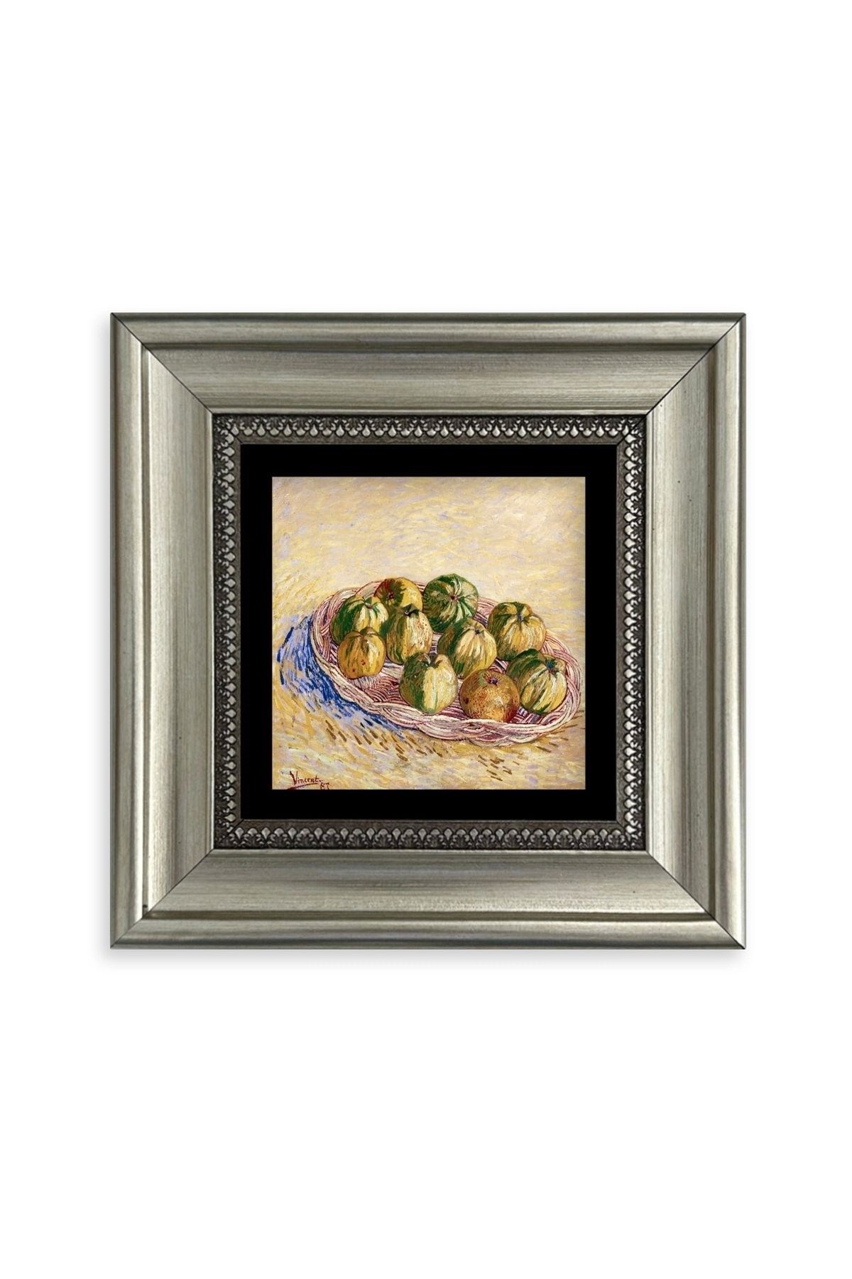 Van Gogh Çerçeveli Taş Tablo 20 cm