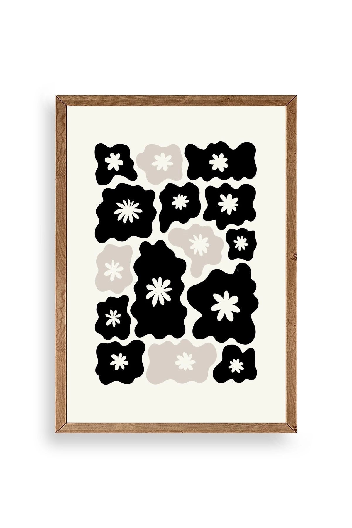 Çiçek Ahşap Çerçeveli Tablo 23 x 30