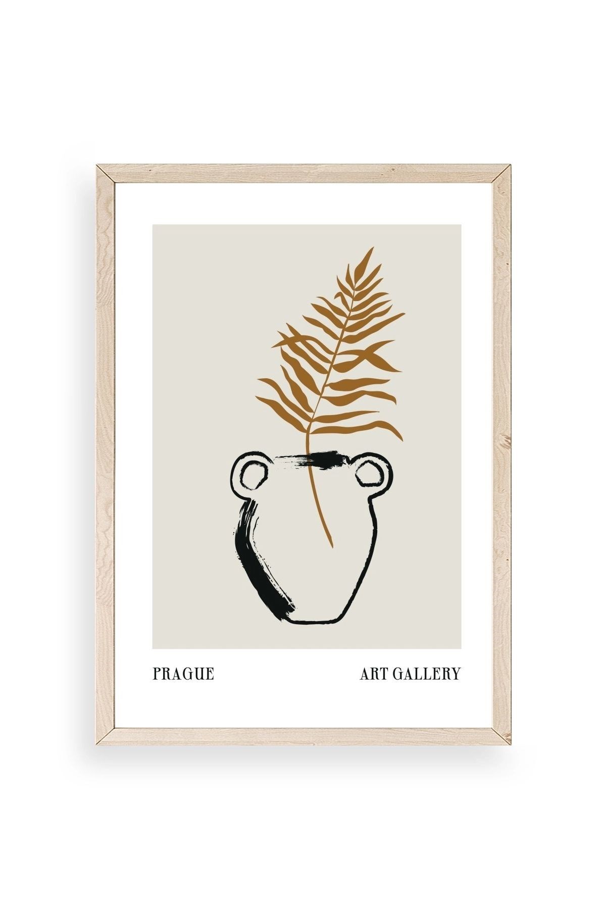 Vazo Ahşap Çerçeveli Tablo 23 x 30