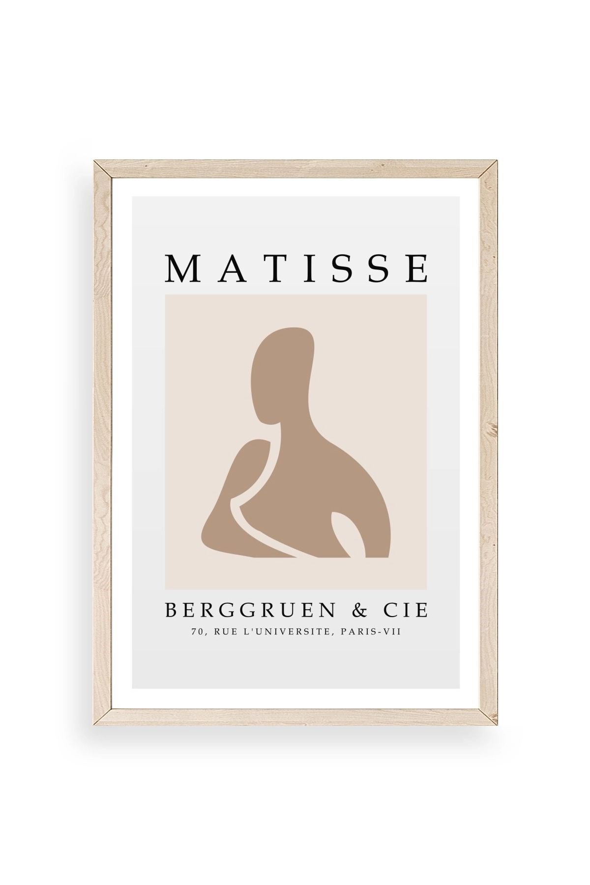 Modern Ahşap Çerçeveli Tablo 30 x 42