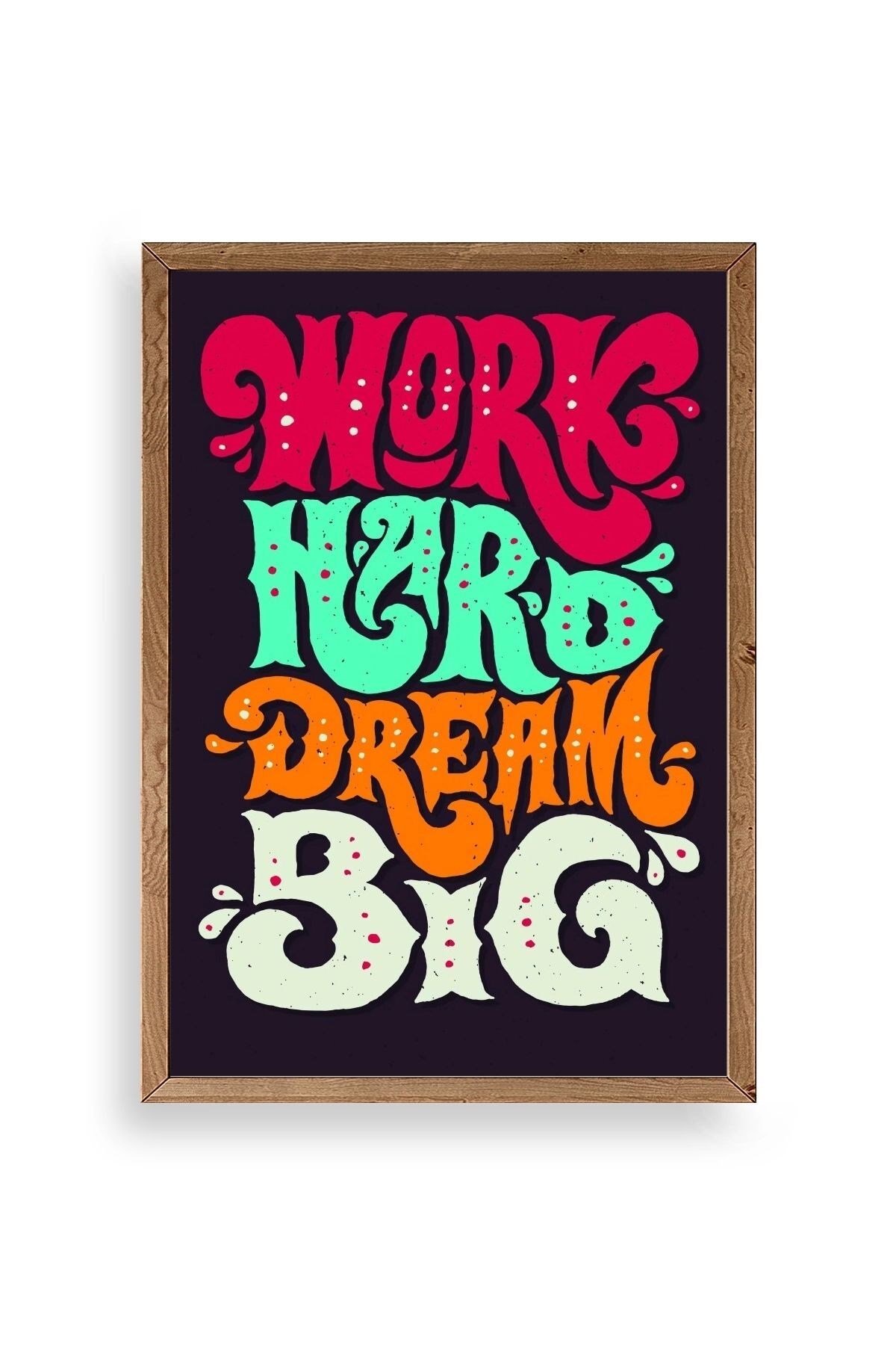 Motto Ahşap Çerçeveli Tablo 50 x 70