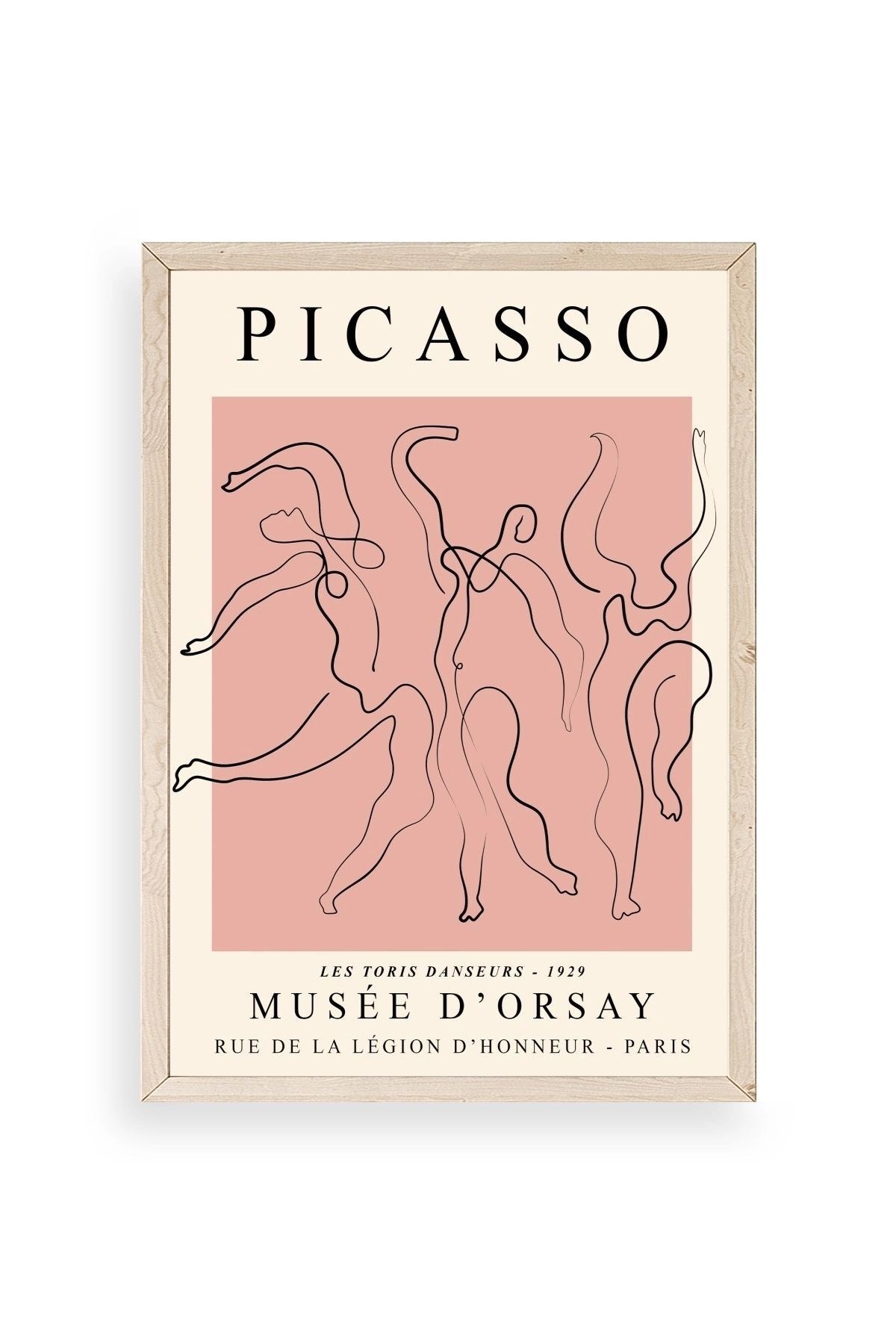 Picasso Ahşap Çerçeveli Tablo 23 x 30