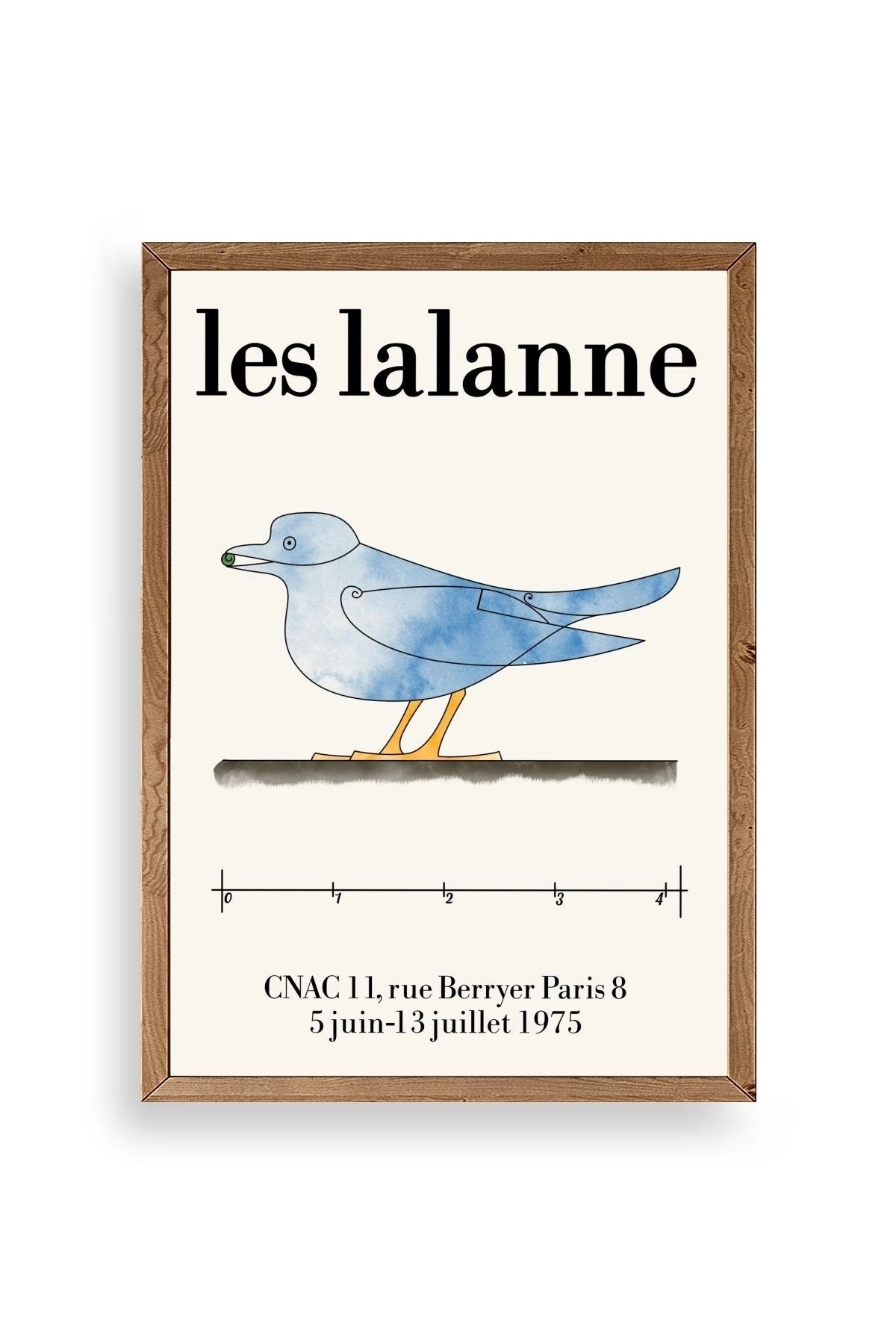 Les Lalanne Ahşap Çerçeveli Tablo 17 x 23