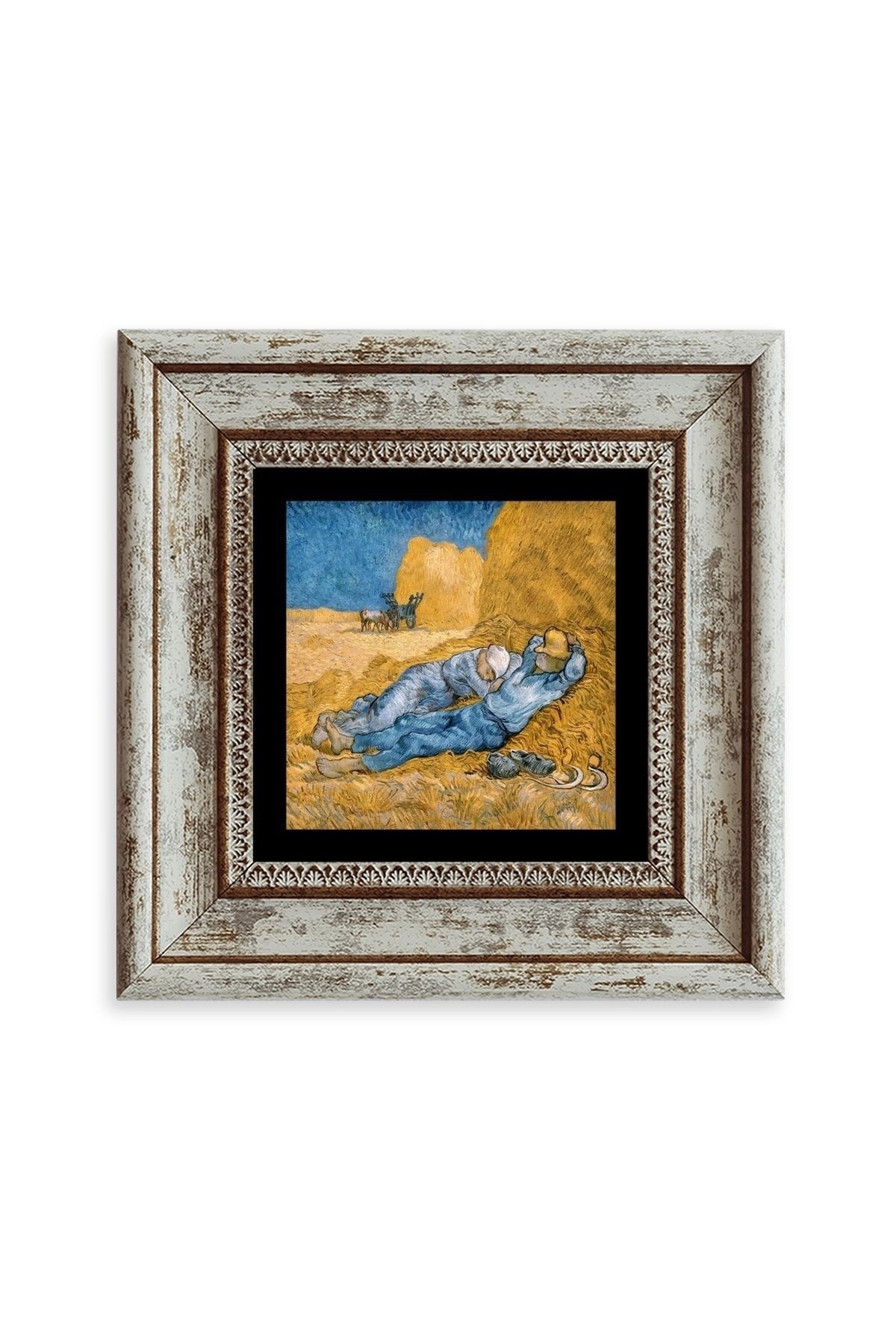 Van Gogh Çerçeveli Taş Tablo 20 cm