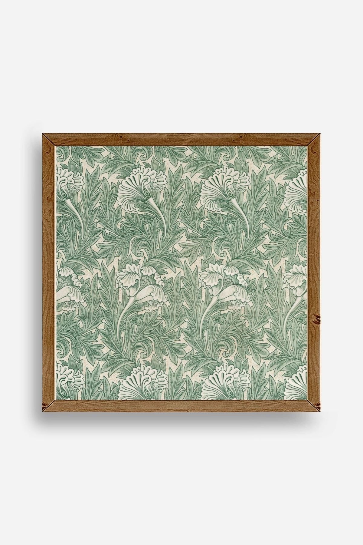 Çiçek Ahşap Çerçeveli Tablo 50 x 50