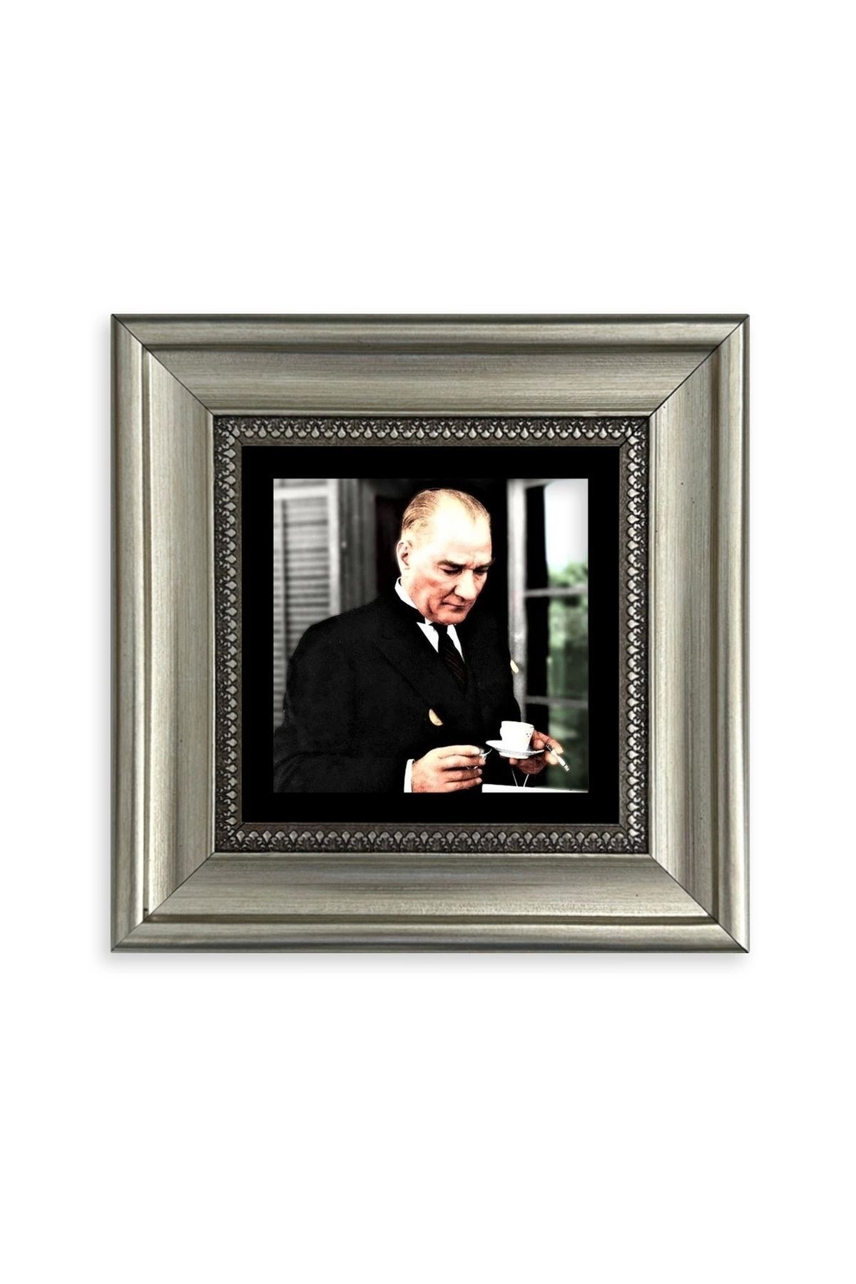 Atatürk Çerçeveli Taş Tablo 20 cm