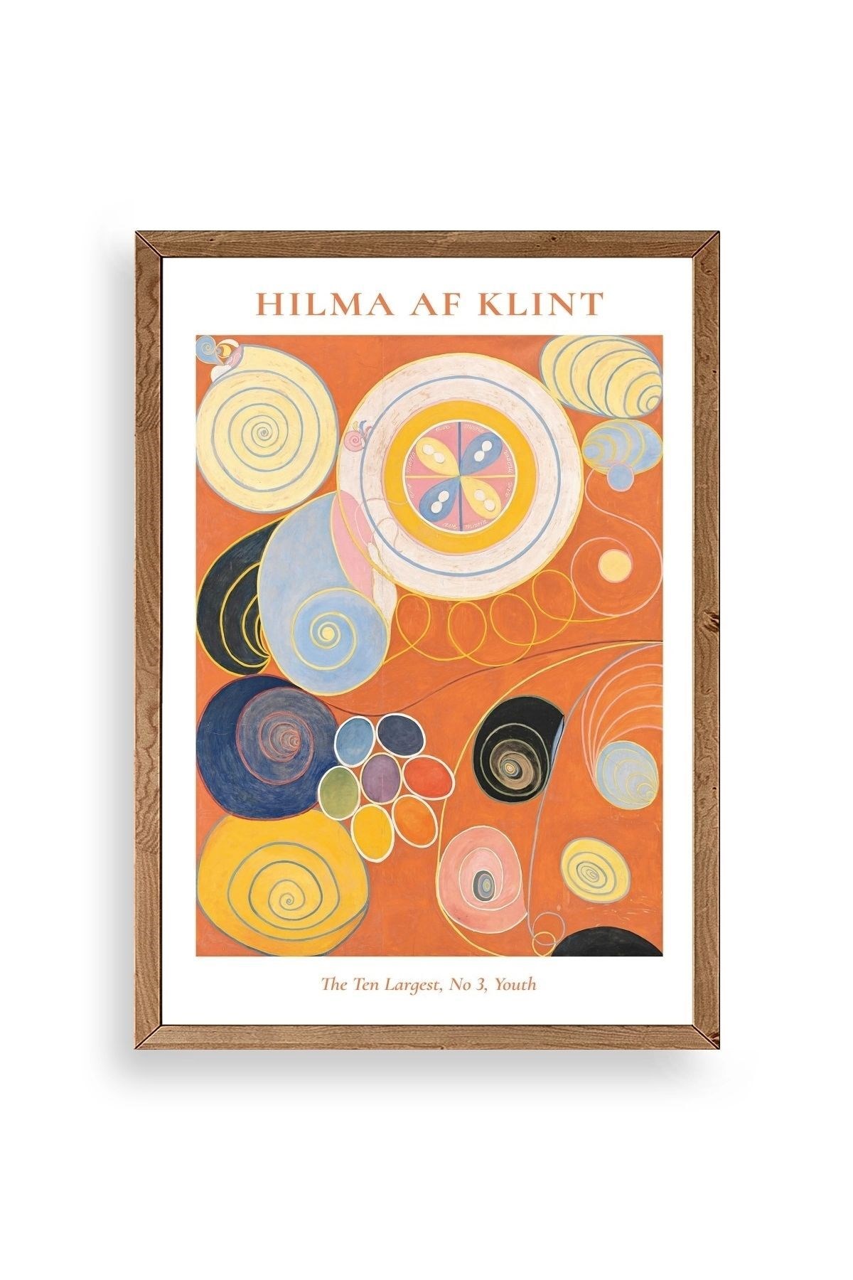 Hilma Af Klint Ahşap Çerçeveli Tablo 30 x 42