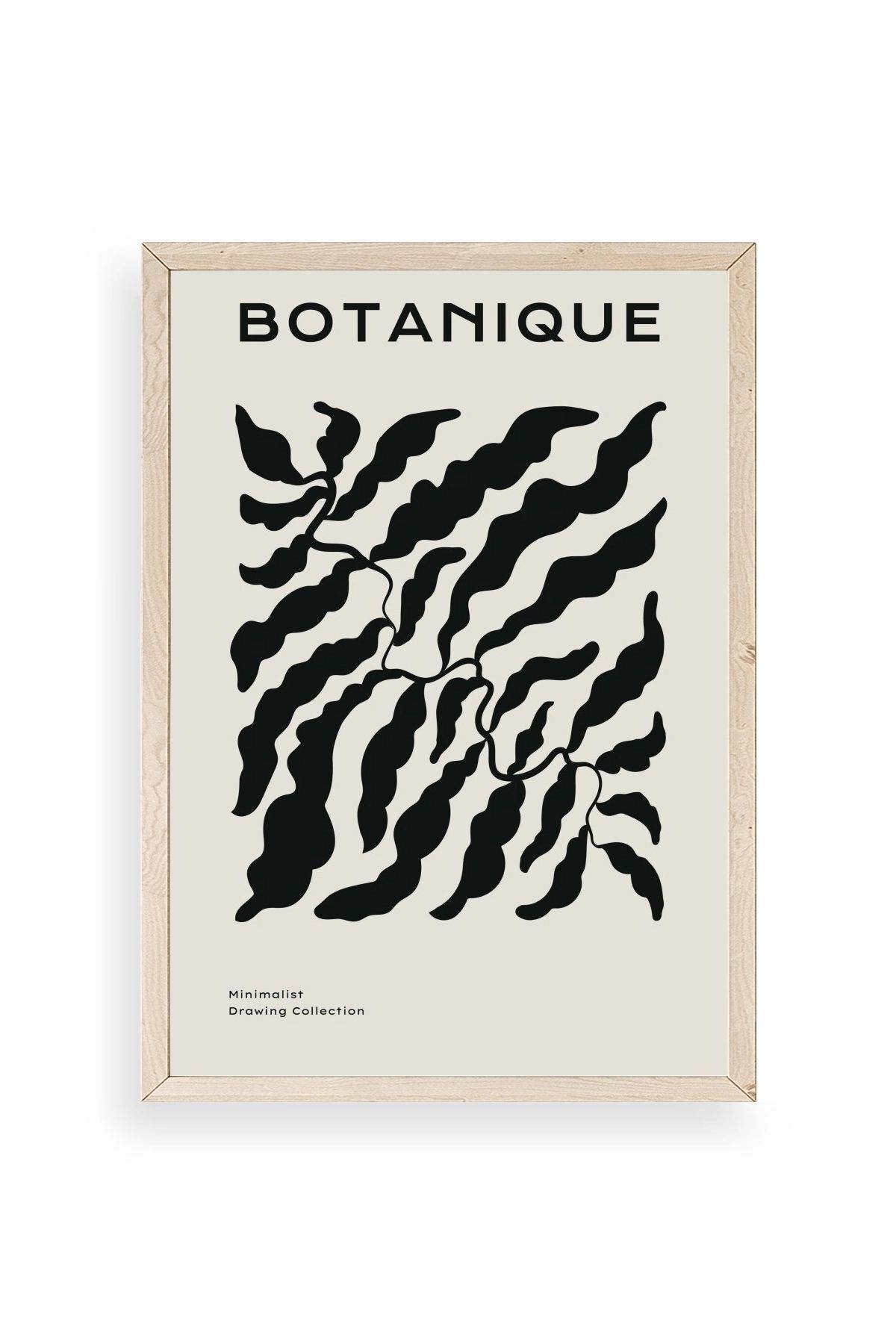 Soyut Ahşap Çerçeveli Tablo 50 x 70