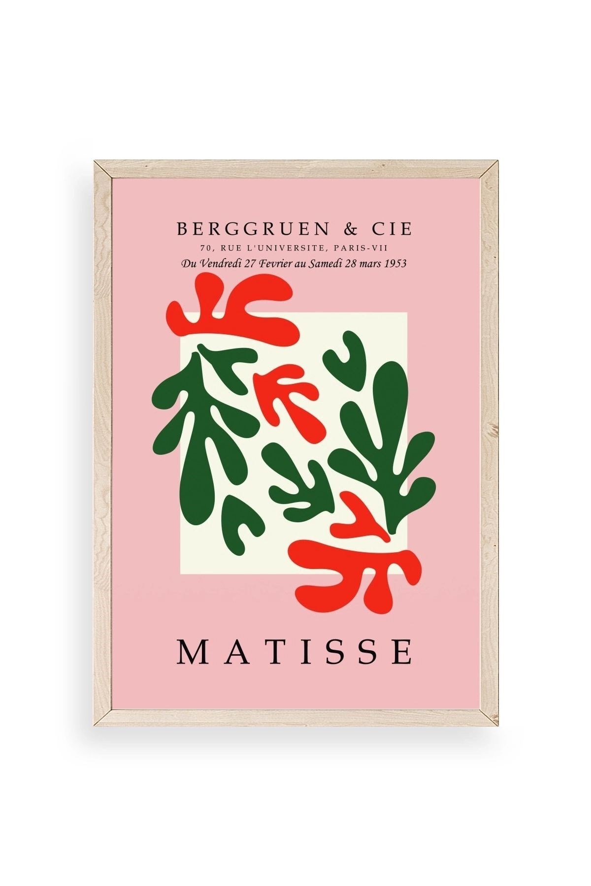 Modern Ahşap Çerçeveli Tablo 30 x 42