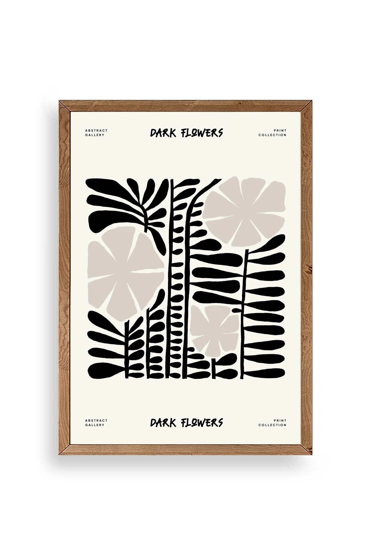 Çiçek Ahşap Çerçeveli Tablo 23 x 30