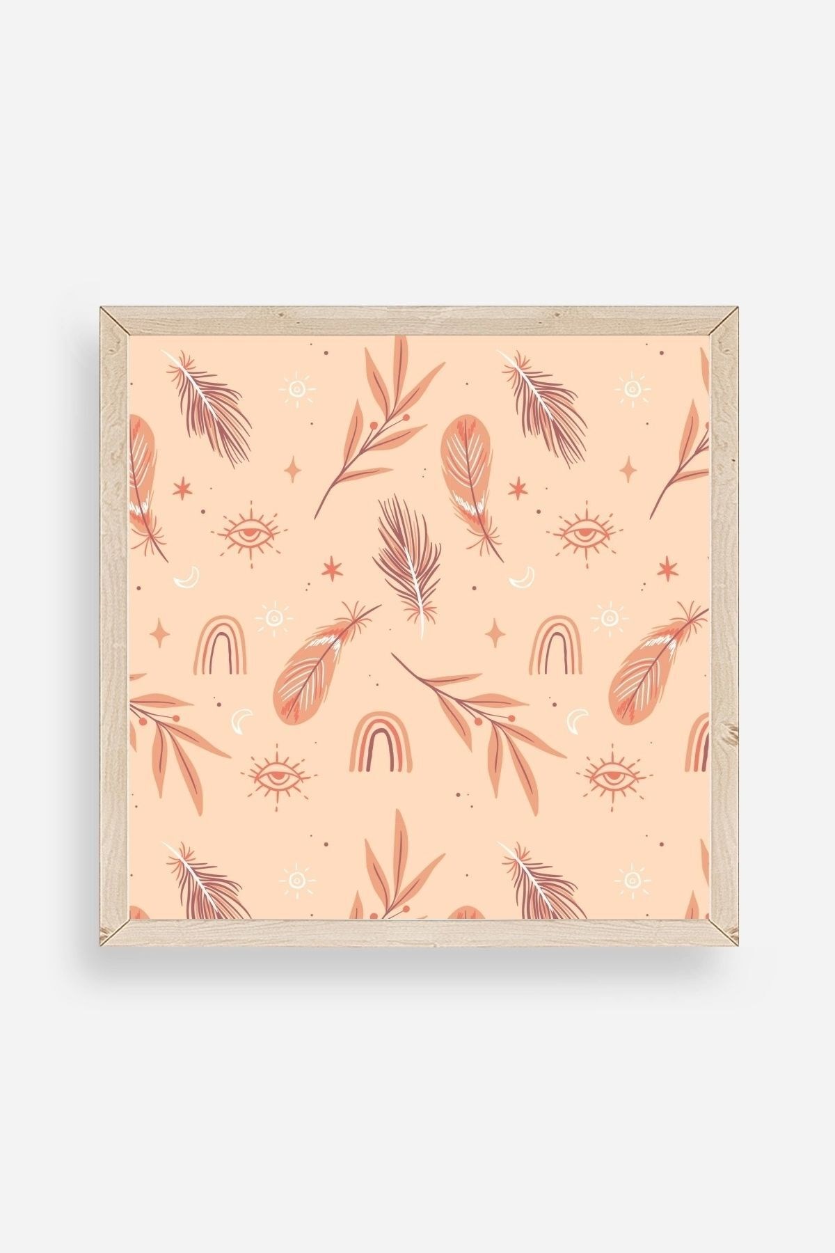 Tüy Ahşap Çerçeveli Tablo 42 x 42