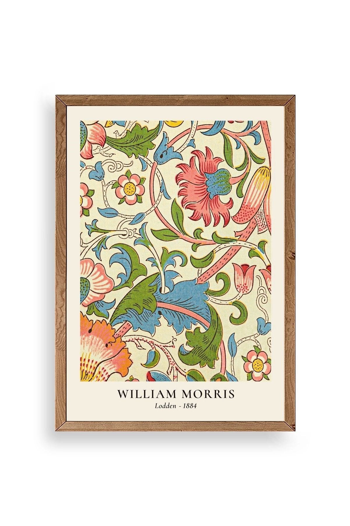 William Morris Ahşap Çerçeveli Tablo 30 x 42