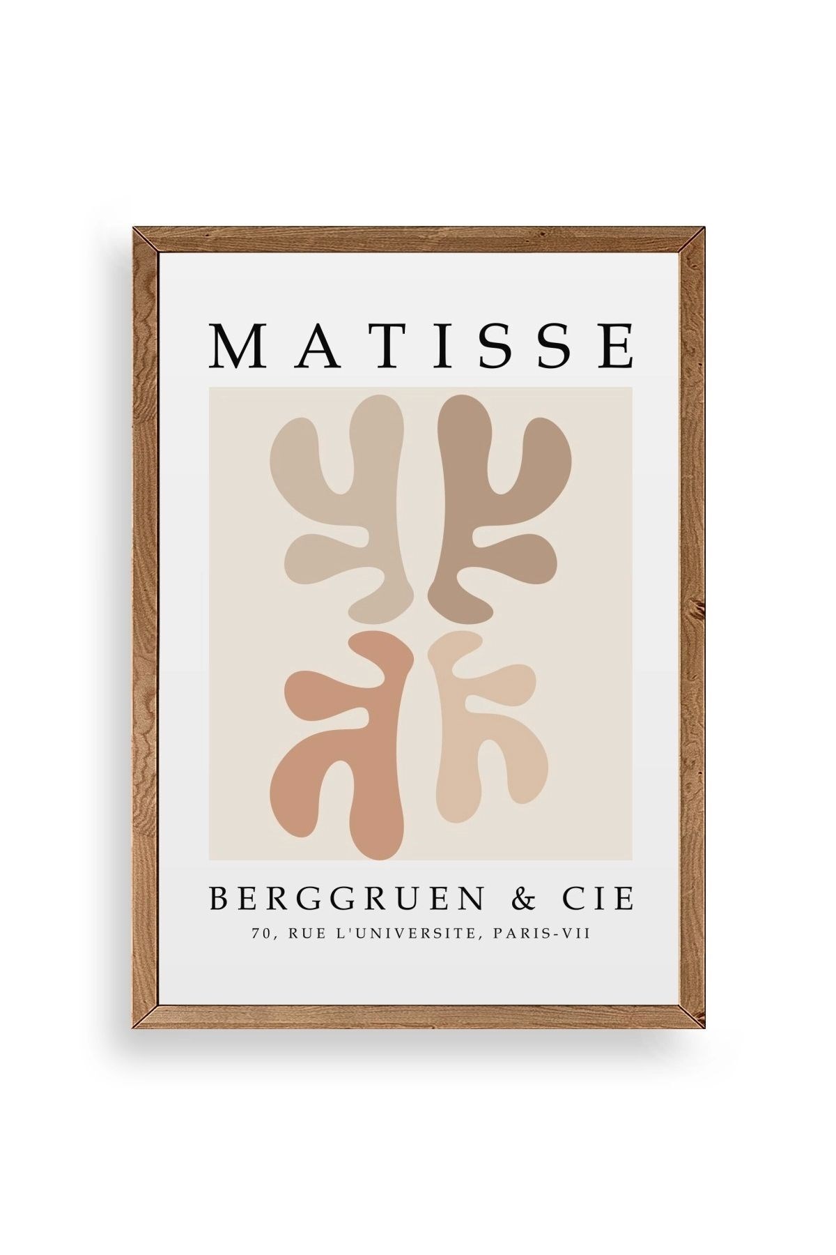 Soyut Ahşap Çerçeveli Tablo 17 x 23