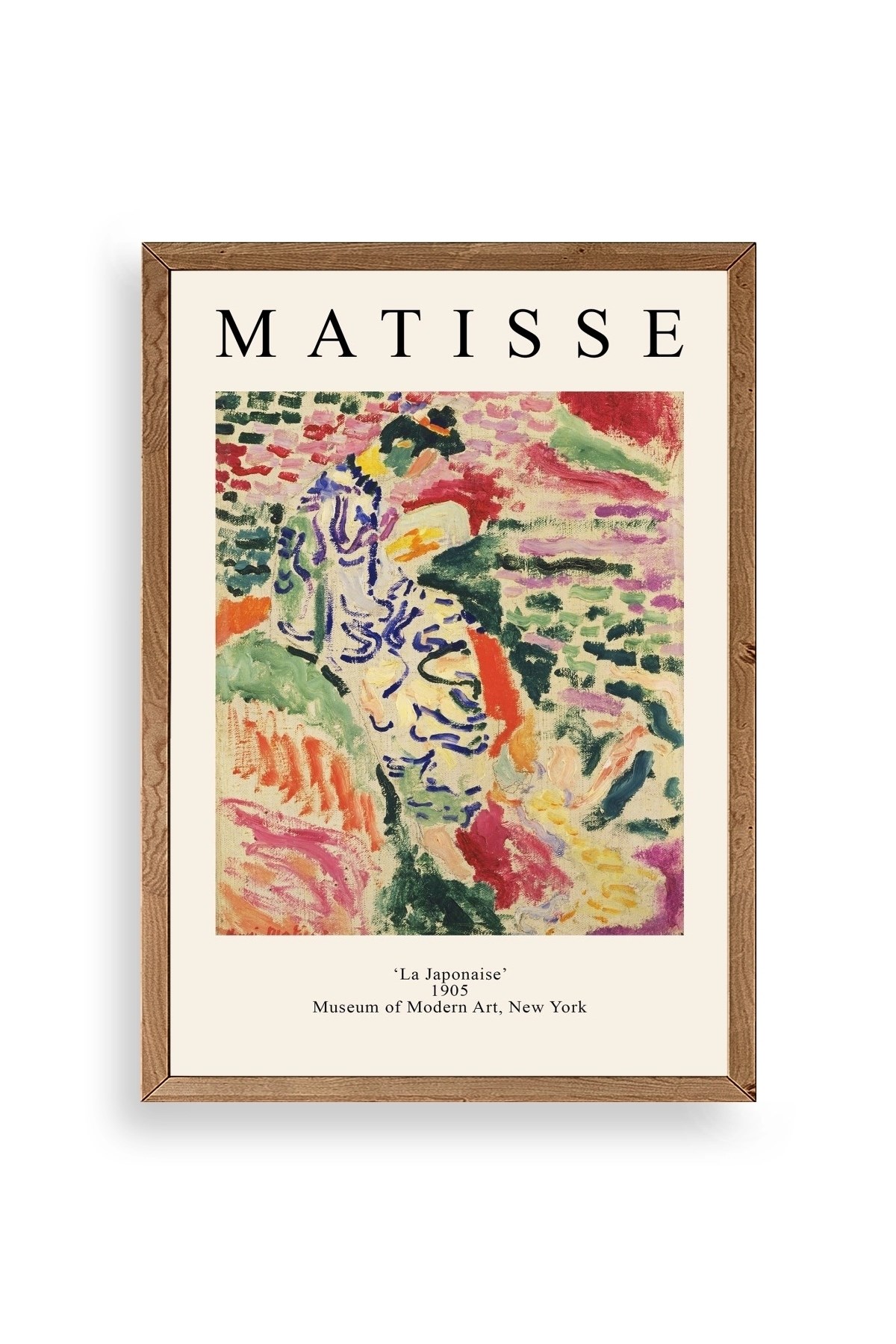 Henri Matisse Ahşap Çerçeveli Tablo 30 x 42