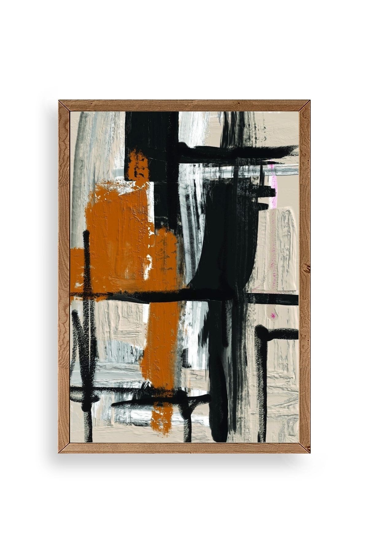 Modern Ahşap Çerçeveli Tablo 50 x 70